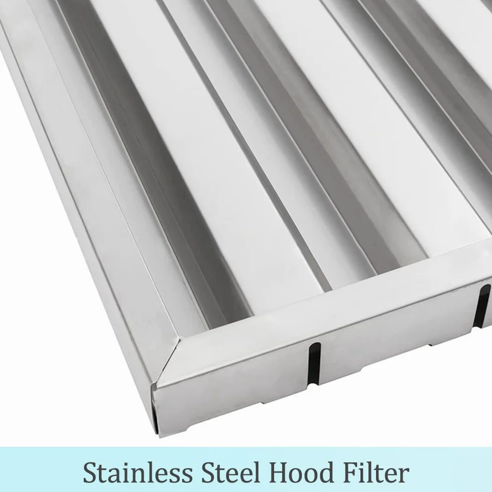 Filtro de Grasa Universales para Campana Extractora de Cocina para Restaurante uso comercial 500 x 500 mm Acero Inoxidable (2 Unidades,50cm*50cm)