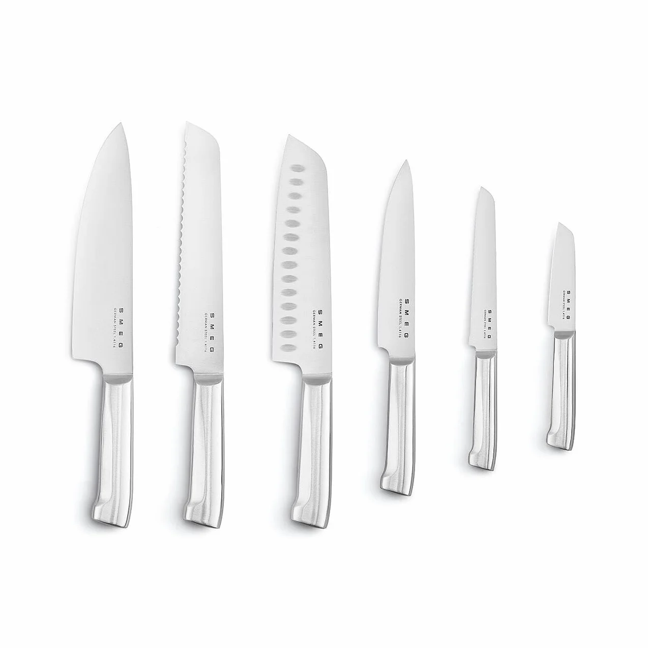 Ceppo con coltelli Smeg KBSF02WH 50 STYLE Bianco