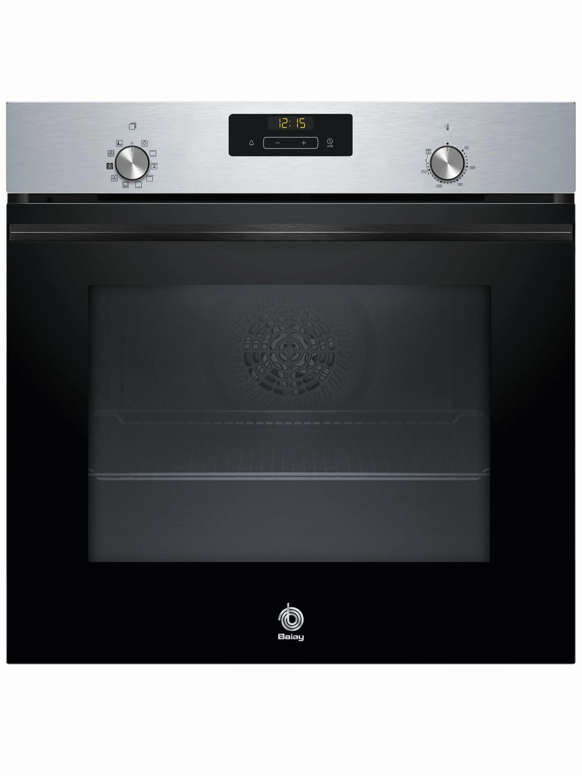 Balay - Horno multifunción con función vapor, 60 x 60 cm, Aqualisis, Control Comfort, Raíles 1 nivel, Cristal negro, 3HA4031X3