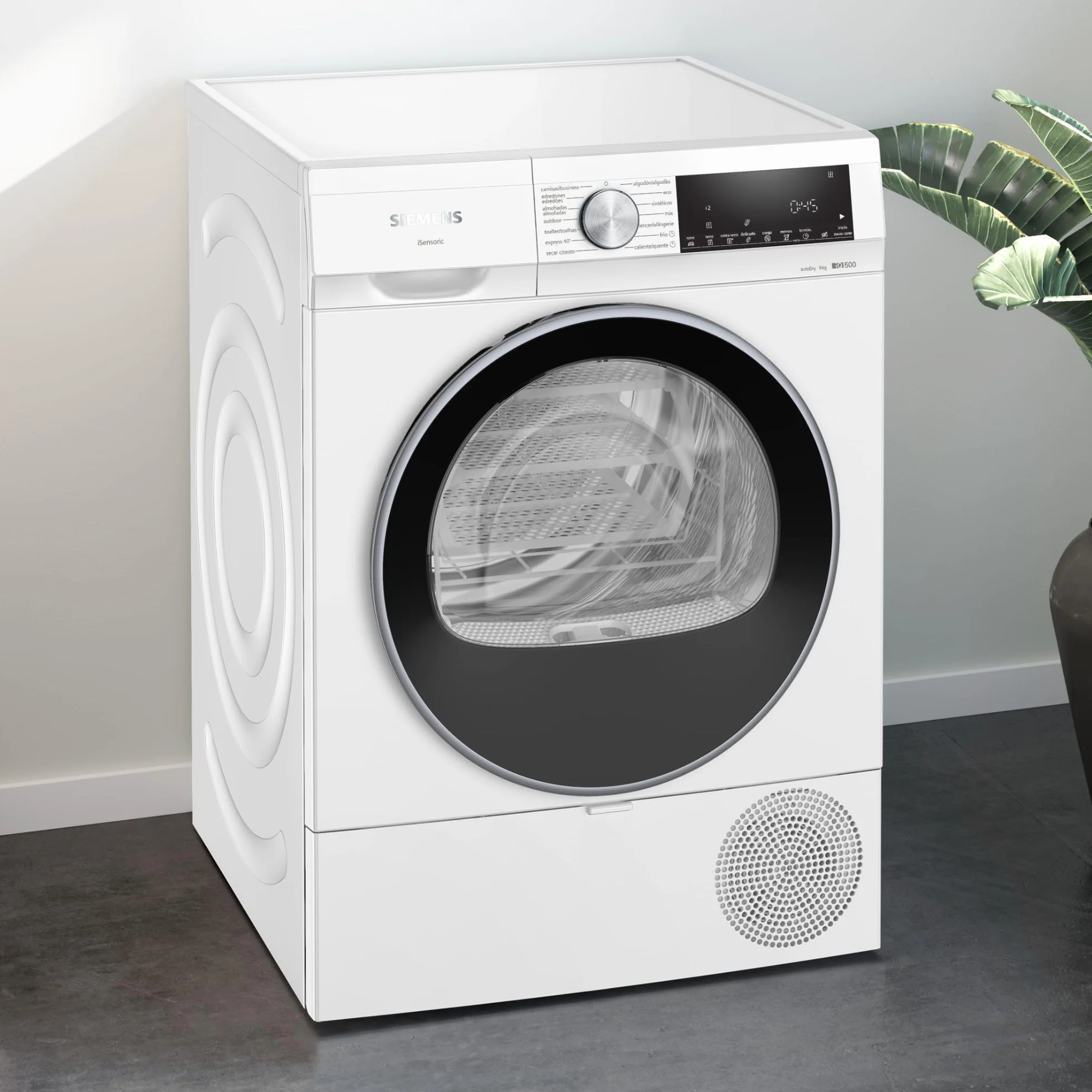 Siemens iQ500 Secadora con bomba de calor 9 kg autoDry Blanco WQ42G200ES
