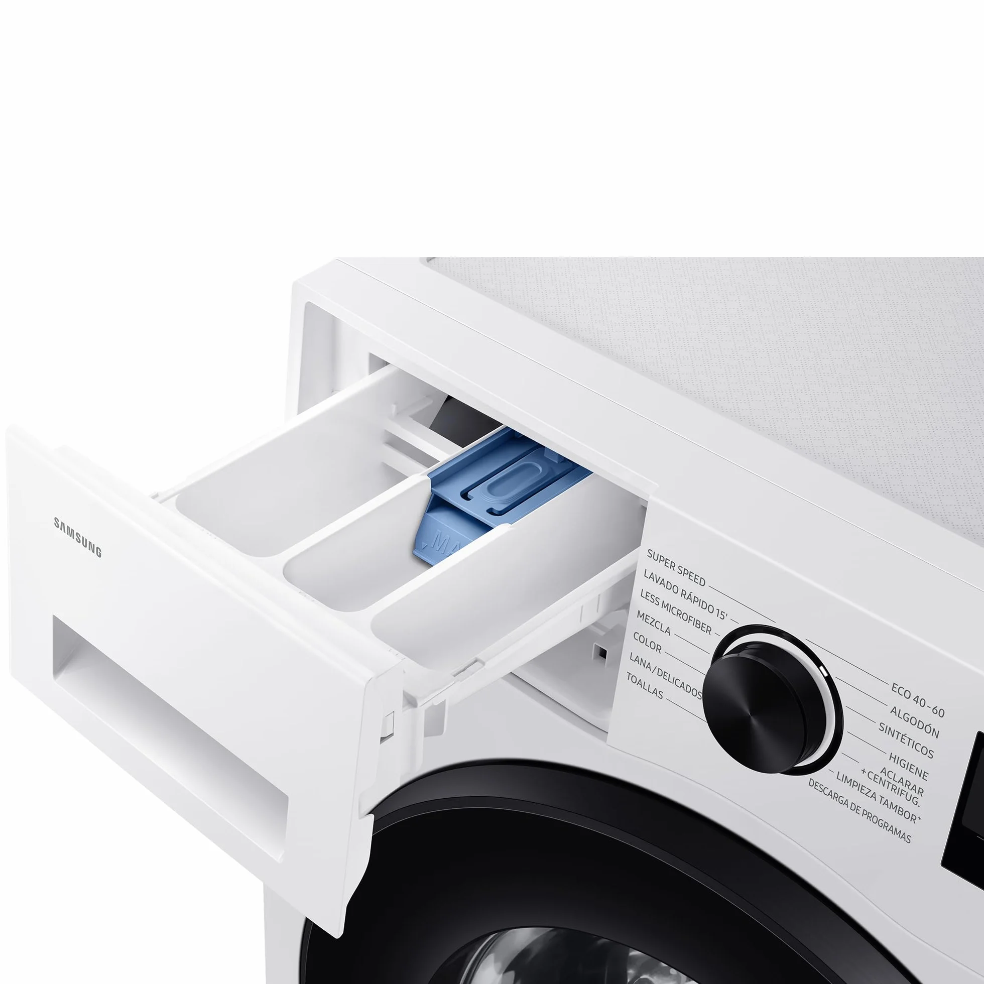 Samsung Lavadora AI con fondo reducido 8kg AI EcoBubble™ Clase A Blanca WW80FG5L32AEEC