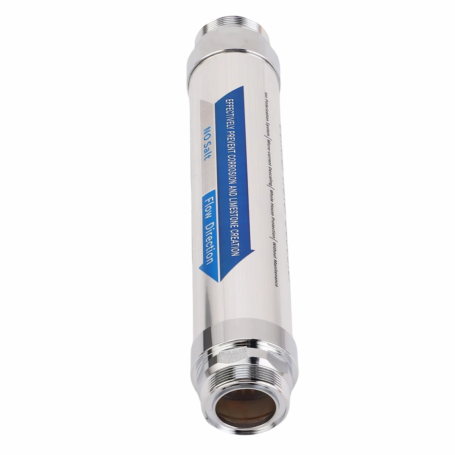Ejoyous Suavizador de Agua Magnético Descalcificador de Agua con Acero Inoxidable 304 0,5 W 32 a 212 F para Ducha de Toda la Casa Lavavajillas Calentador Solar Reducción de Escala (Acero inoxidable)