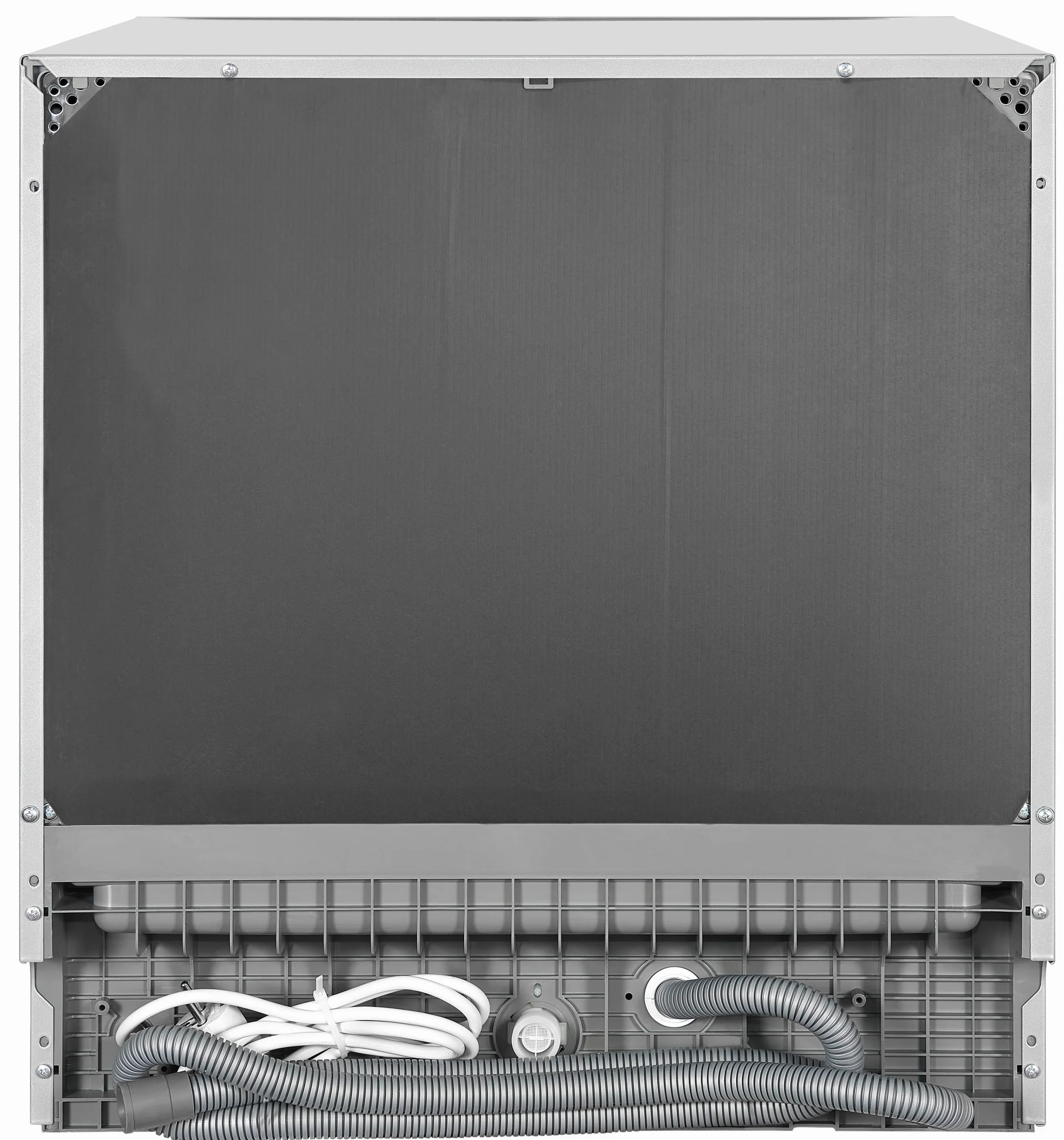 Exquisit® Lavavajillas Compacto 55cm, 8 Servicios, Plateado, Clase D, Apertura Automática, Secado Extra, 7 Programas, Display LED con Luz Interior, Medidas (59,0 x 55,0 x 50,0 cm)