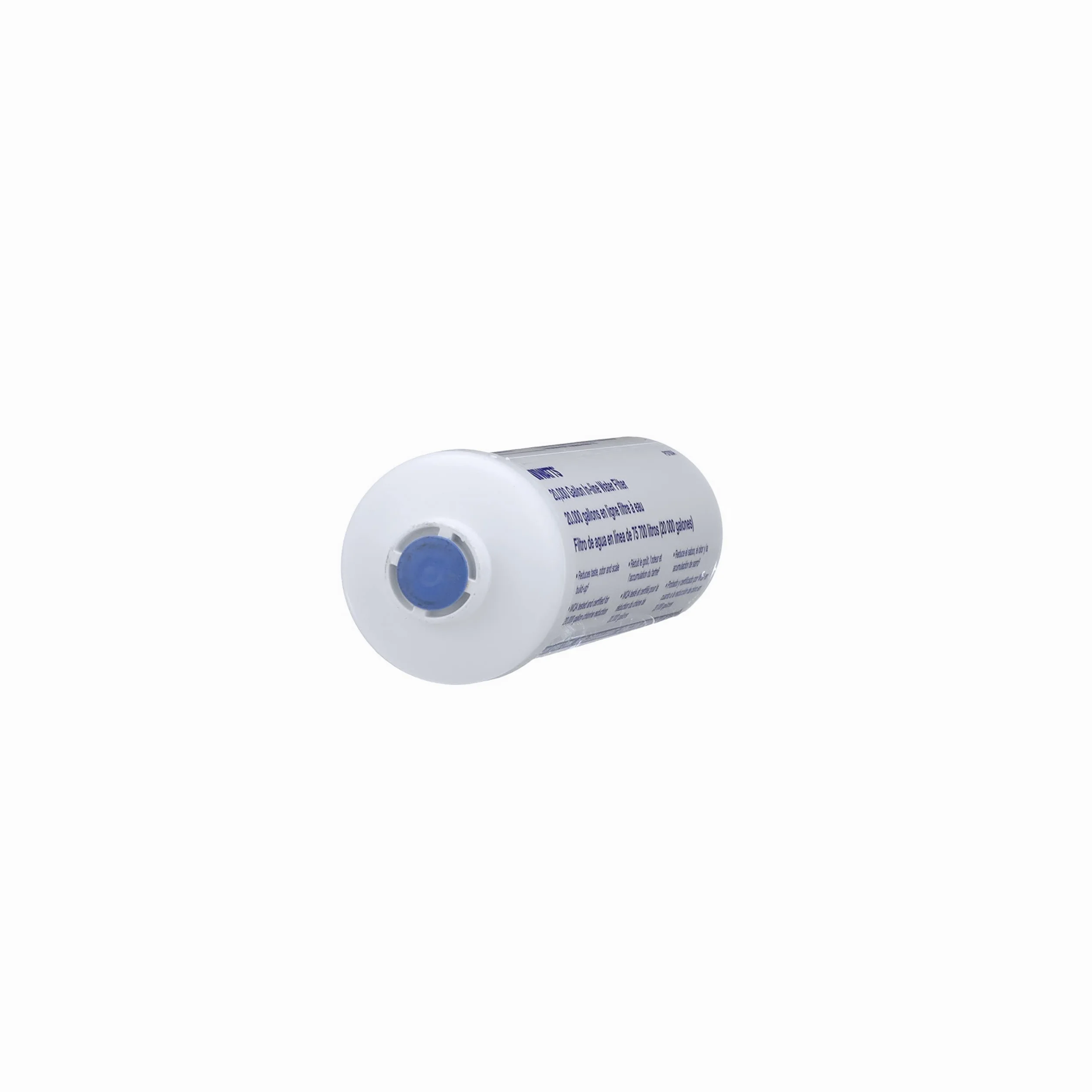 Watts - Filtro de agua en línea de 20.000 galones de capacidad, filtro en línea para refrigerador, máquina de hielo, debajo del fregadero, y reduce el mal sabor, olores, cloro y sedimentos en agua