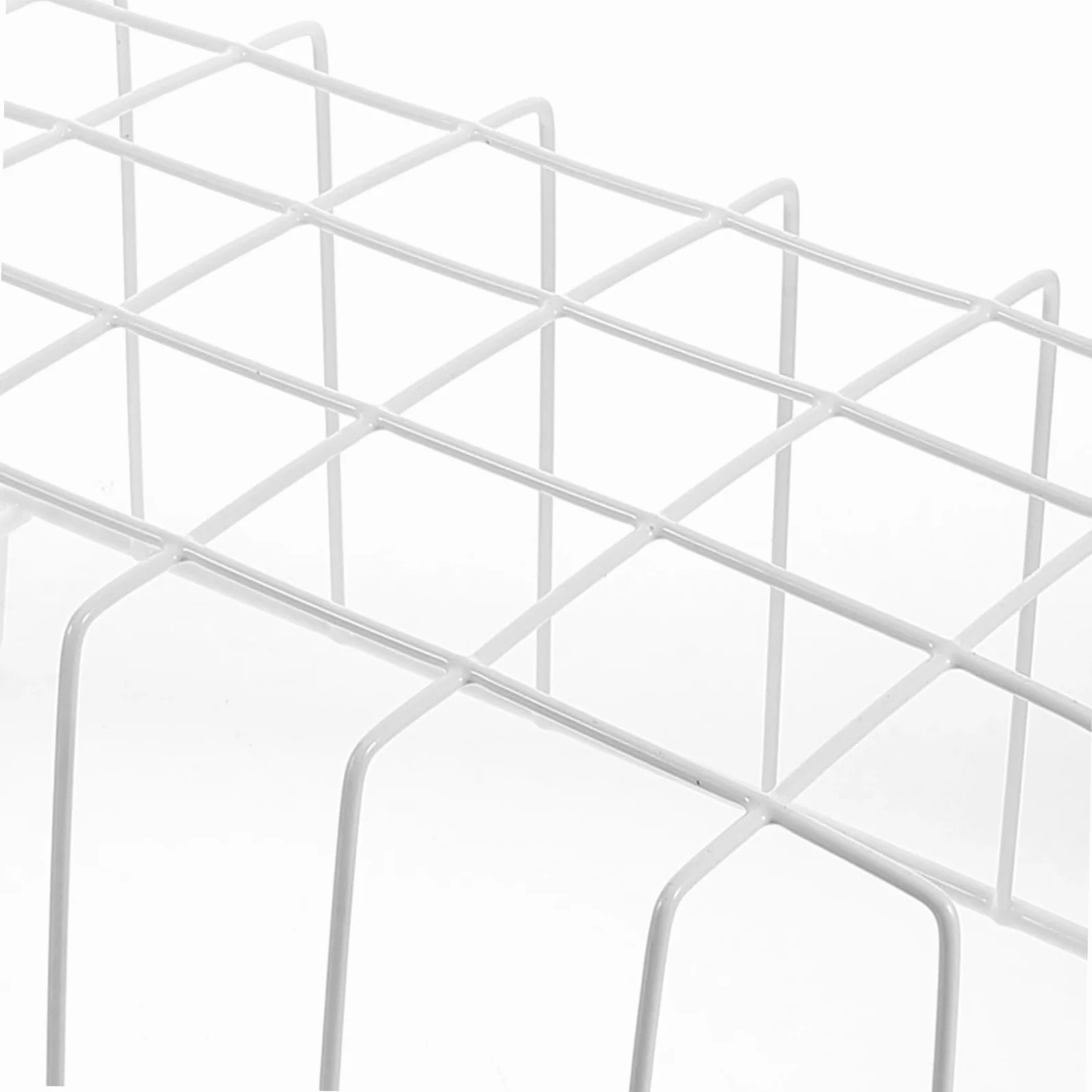 Cesta de alambre para congelador, estante de despensa apilable de metal para congelador y refrigerador