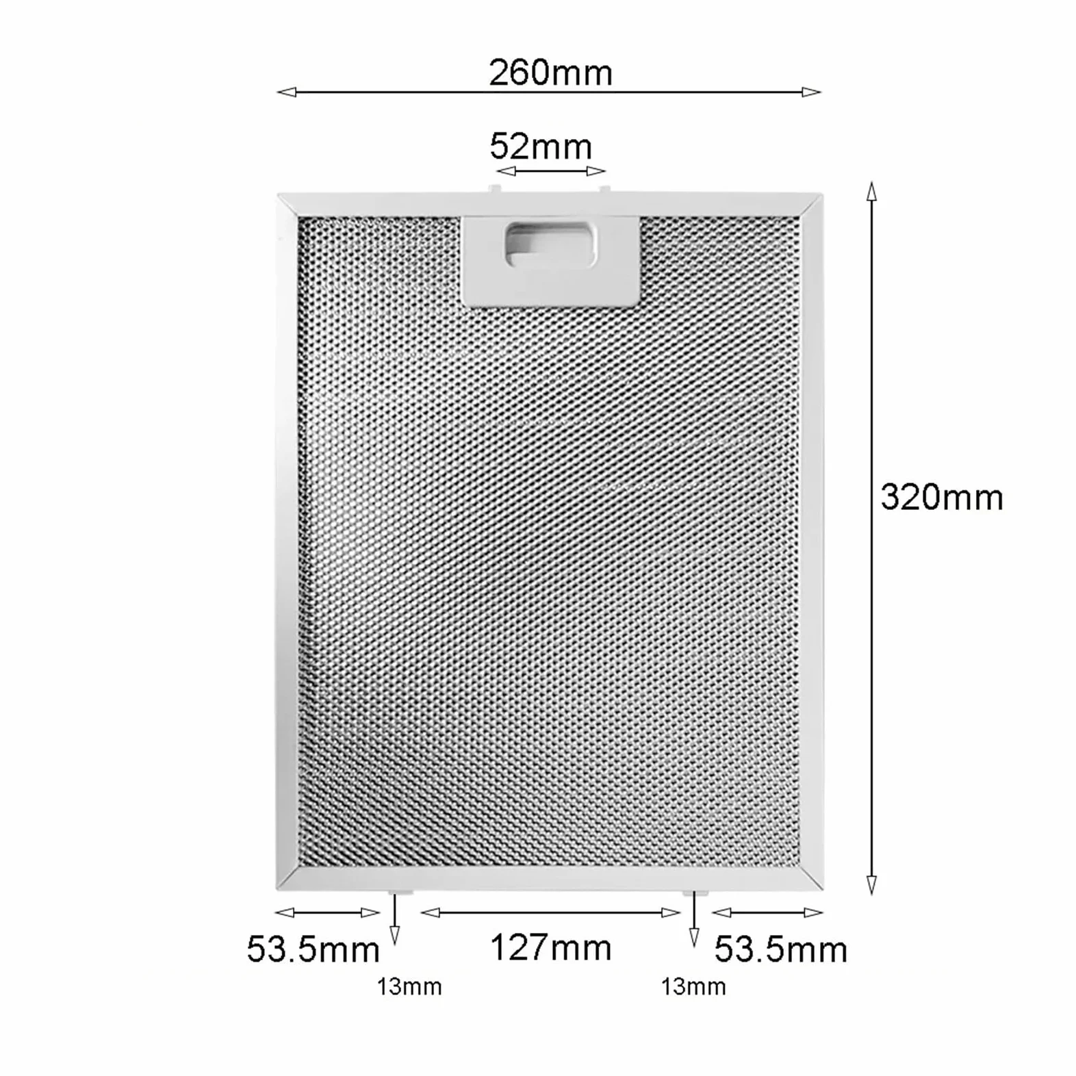 2 Filtros De Repuesto For Campana Extractora, Ventilación, Aspirador De Aluminio, 26 X 32 Cm, Filtro De Grasa De Malla Metálica For Campana Extractora De Cocina.