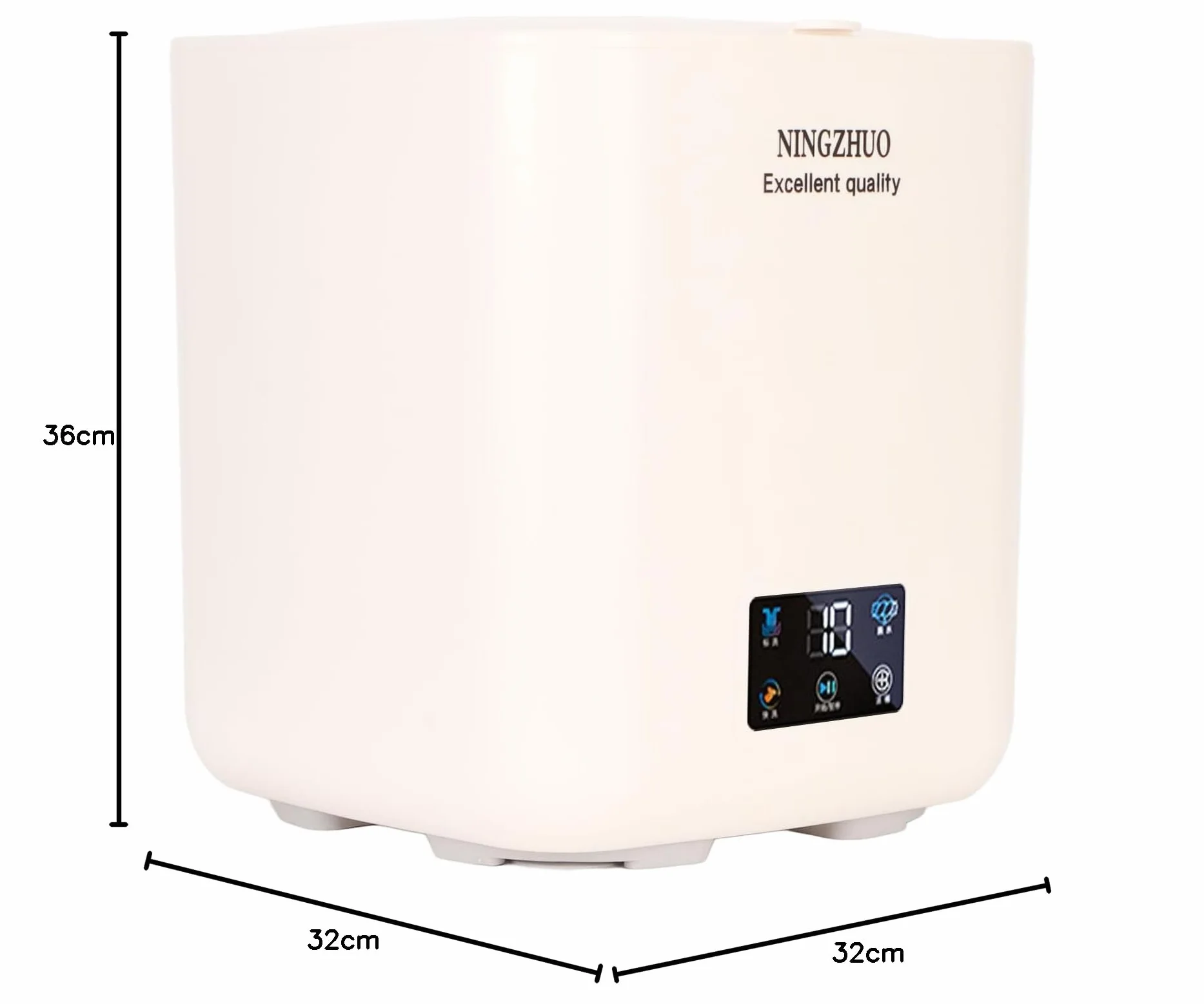 Lavadora 100-240V 7L ABS Manos Libres con Secadora Giratoria