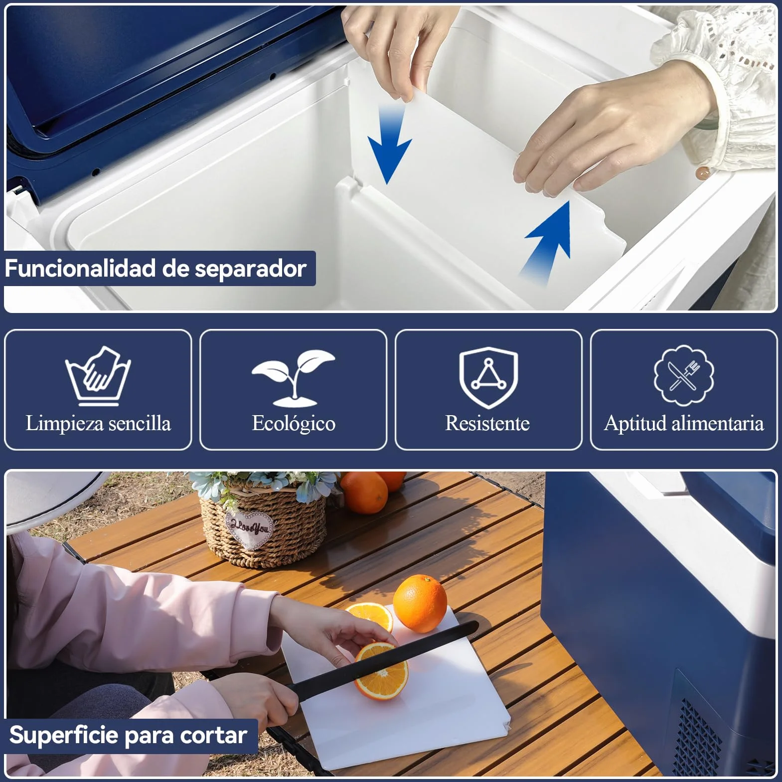 BINGI Nevera Portátil Eléctrica 30L,Nevera y Congelador Compresor Portátil,Refrigerador de Coche 12V/24V,mini frigorífico CA 220v Para Hogar,Conducción,Camping,Viajes,Barco,-18ºC a 15ºC