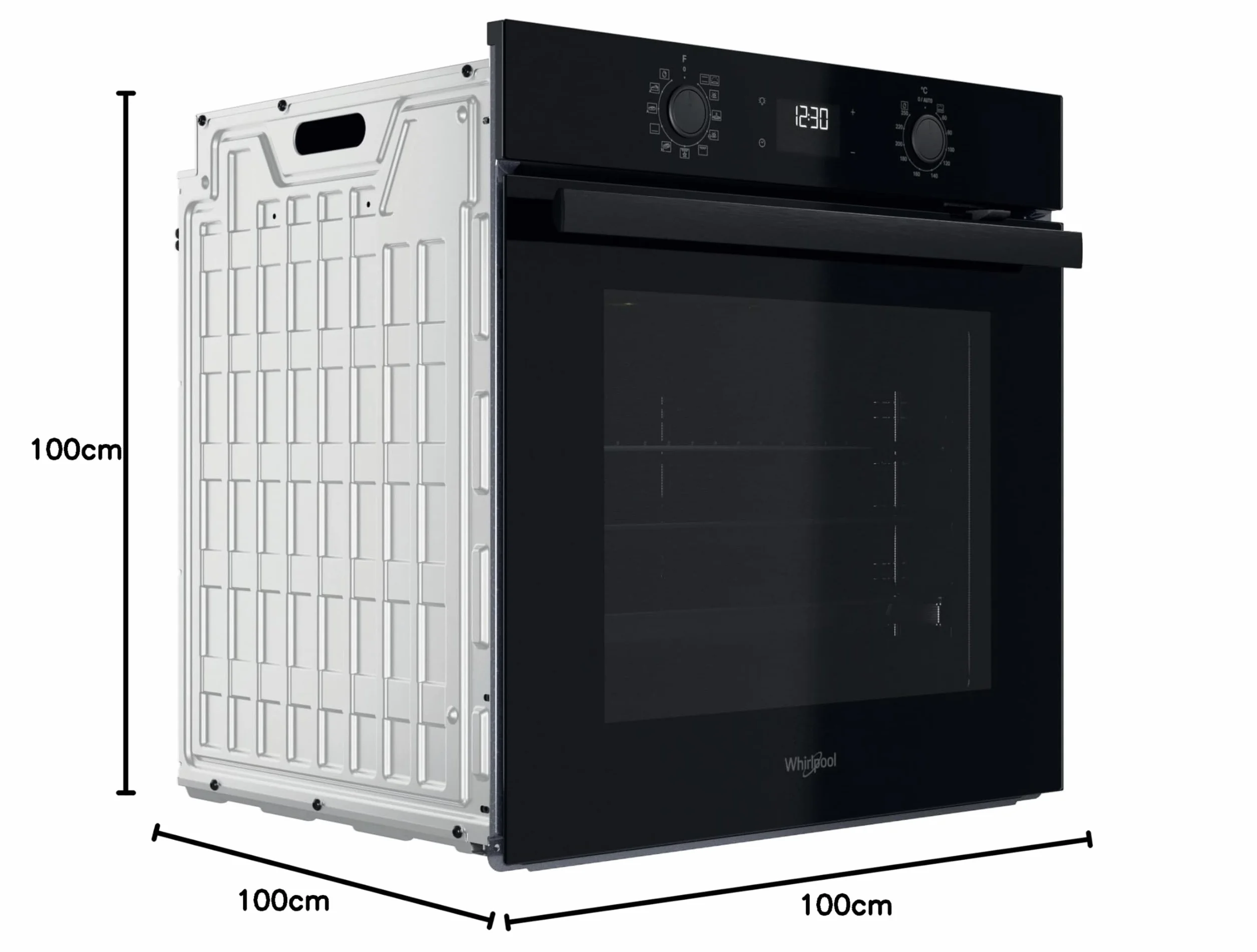 Whirlpool Horno OMR58HU1B Cristal Negro