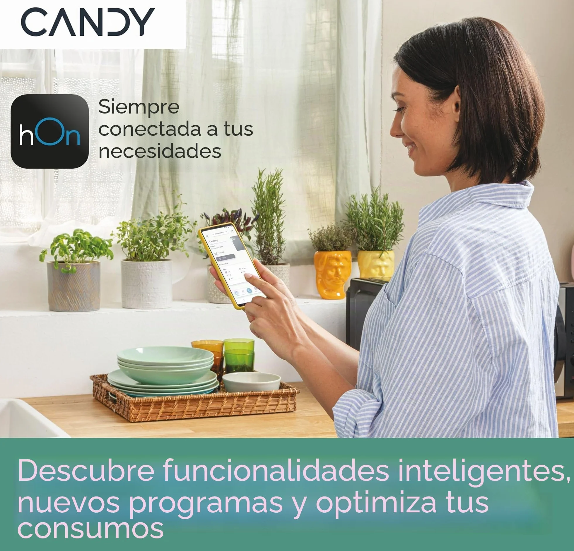 Candy Rapido' CP 8F9FFW Lavavajillas compacto, 8 cubiertos, 8 programas, lavado y secado de 190 cm, primera selección, HxBxD 59,5 x 50,1 x 55 cm, blanco [clase energética F]