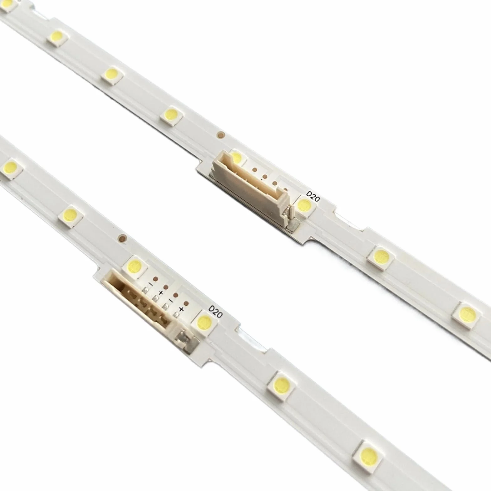 Tira de LED (2 Compatible for Samsung UE49RU7300 UE49NU7105 UE49NU7105K UE49NU7670U UE49NU7020 UE49NU7400 BN96-45953A LM41-00630A LM41-00557A