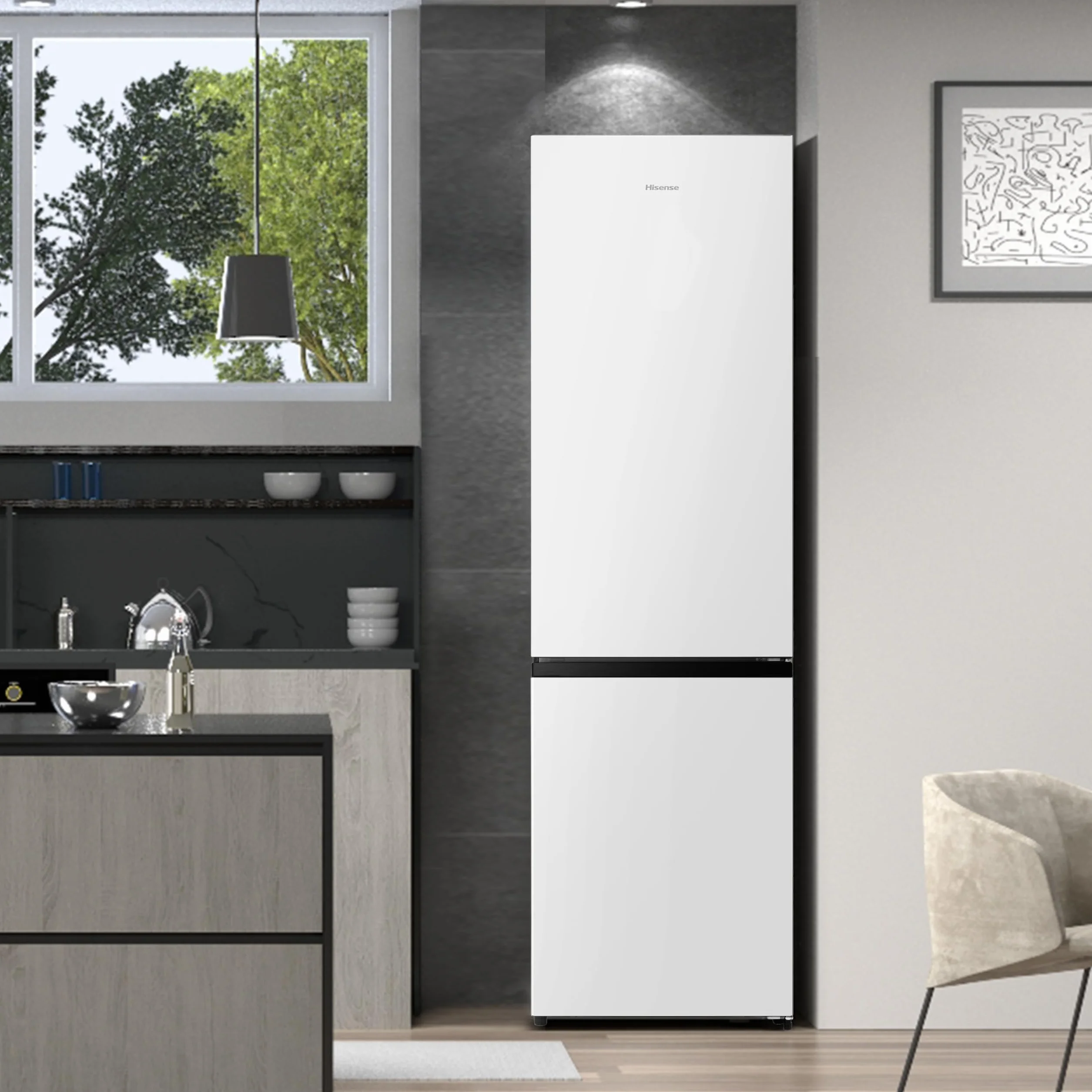 Hisense RB440N4BWE Frigorífico Combi 336L 200cm Clase E Super Freeze Blanco