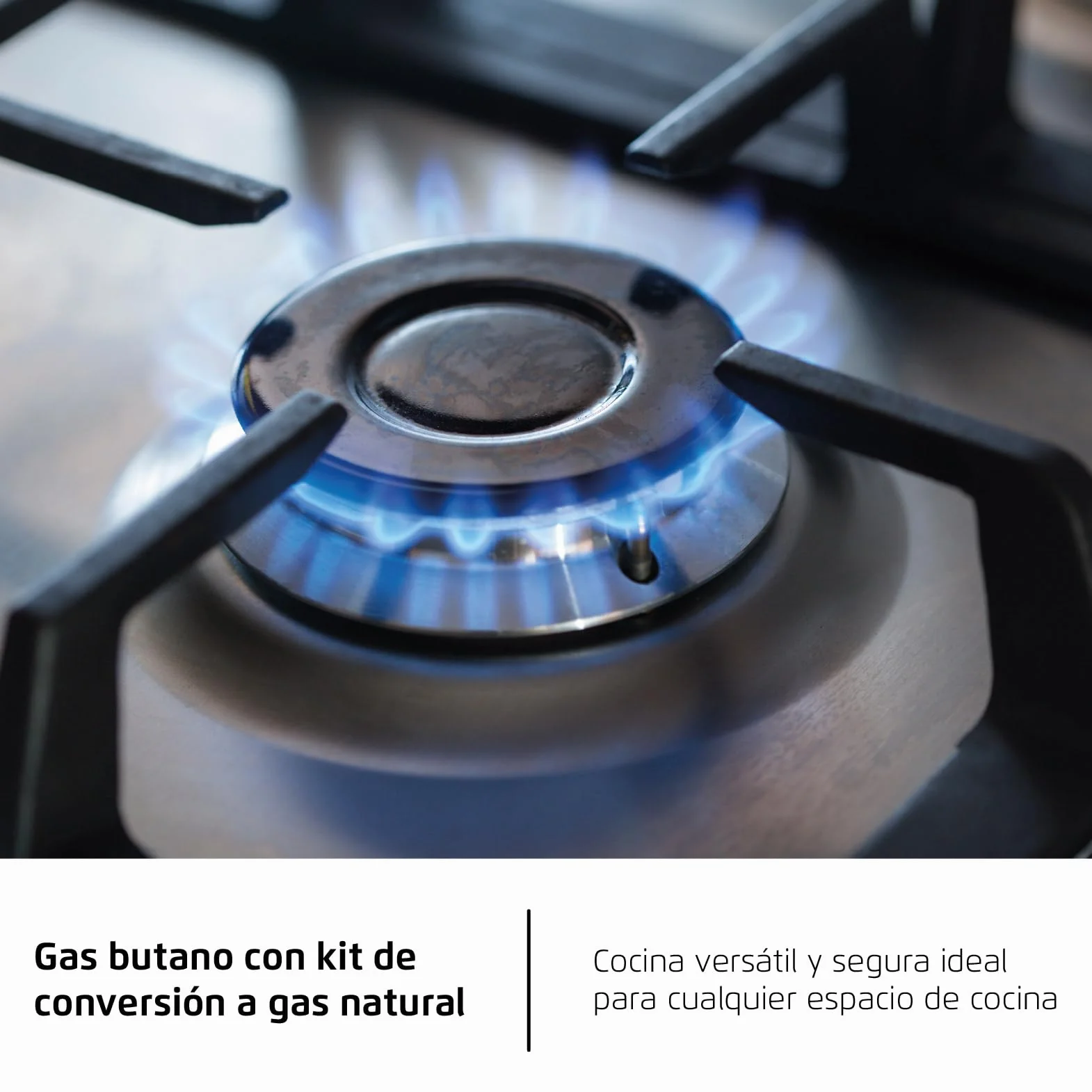 Corberó Placa de Gas CPGS423X 4 Fuegos 7,5 KW Inox