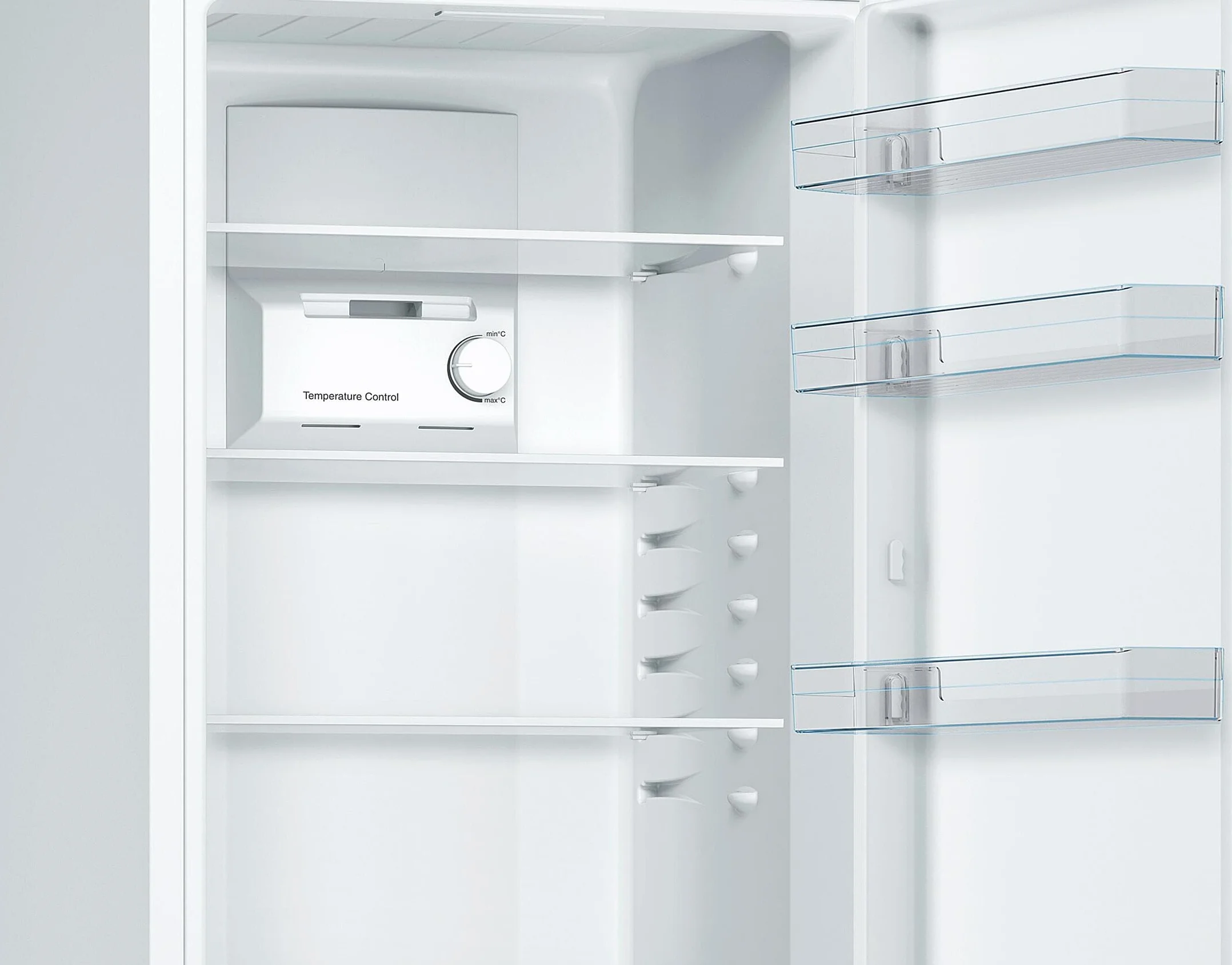 Bosch - Frigorífico Combi, 60 cm, Serie 2, NoFrost, Iluminación LED, MultiAirFlow, Blanco, KGN36NWEA