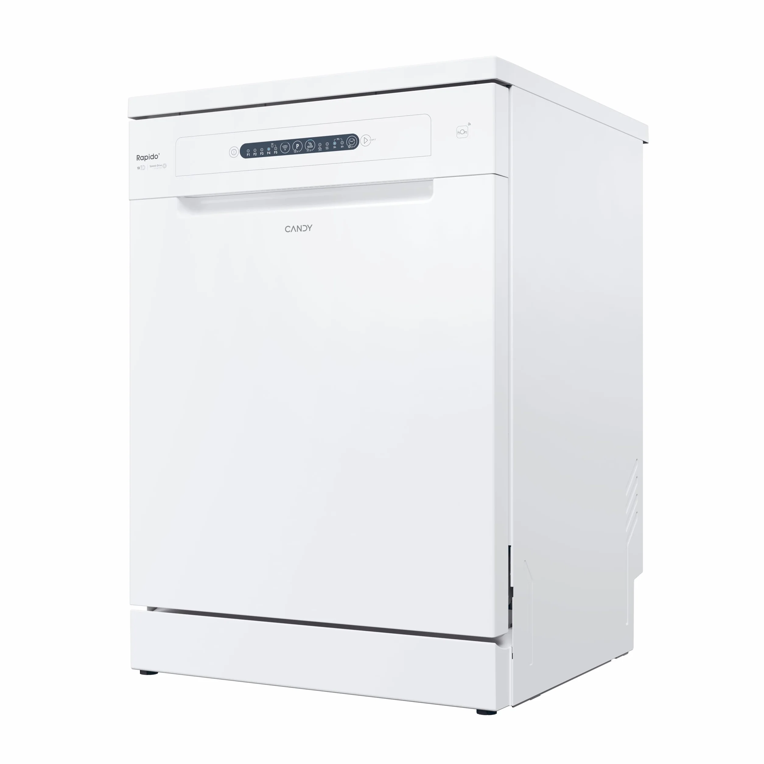 Candy Rapidò CF 3C7L1W Lavavajillas 60 CM, 13 Servicios, Wi-Fi, 5 Programas, Tercera Bandeja, Motor Inverter, Inicio Diferido 3-6-9 H, Indicador Sal y Abrillantador, 47DB, Blanco