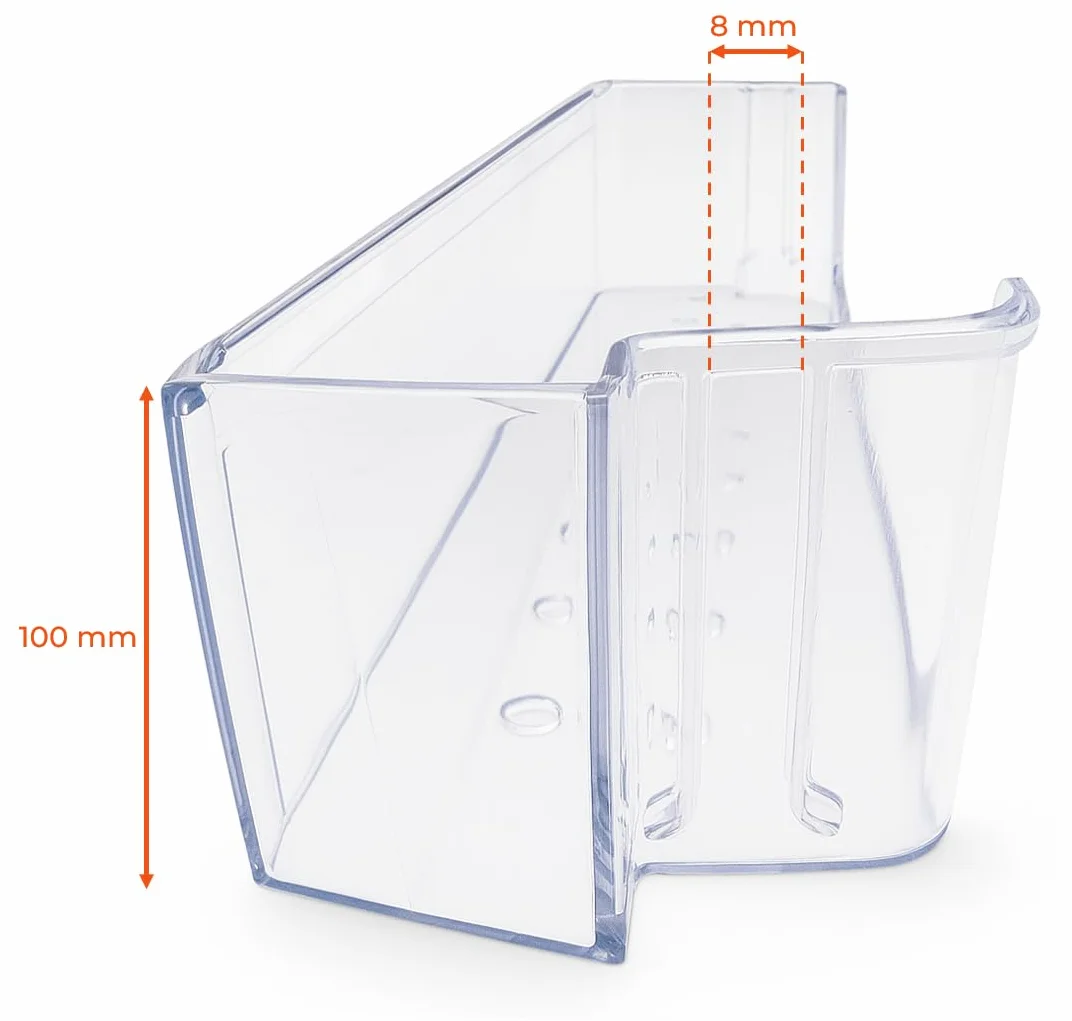 Recamania Botellero Frigorífico Compatible con Beko | Cod. 4397291300 | Medidas 458x100x120 mm | Compatible con Whirlpool, Grundig, Hotpoint, Ariston, Indesit, Privileg, Ignis
