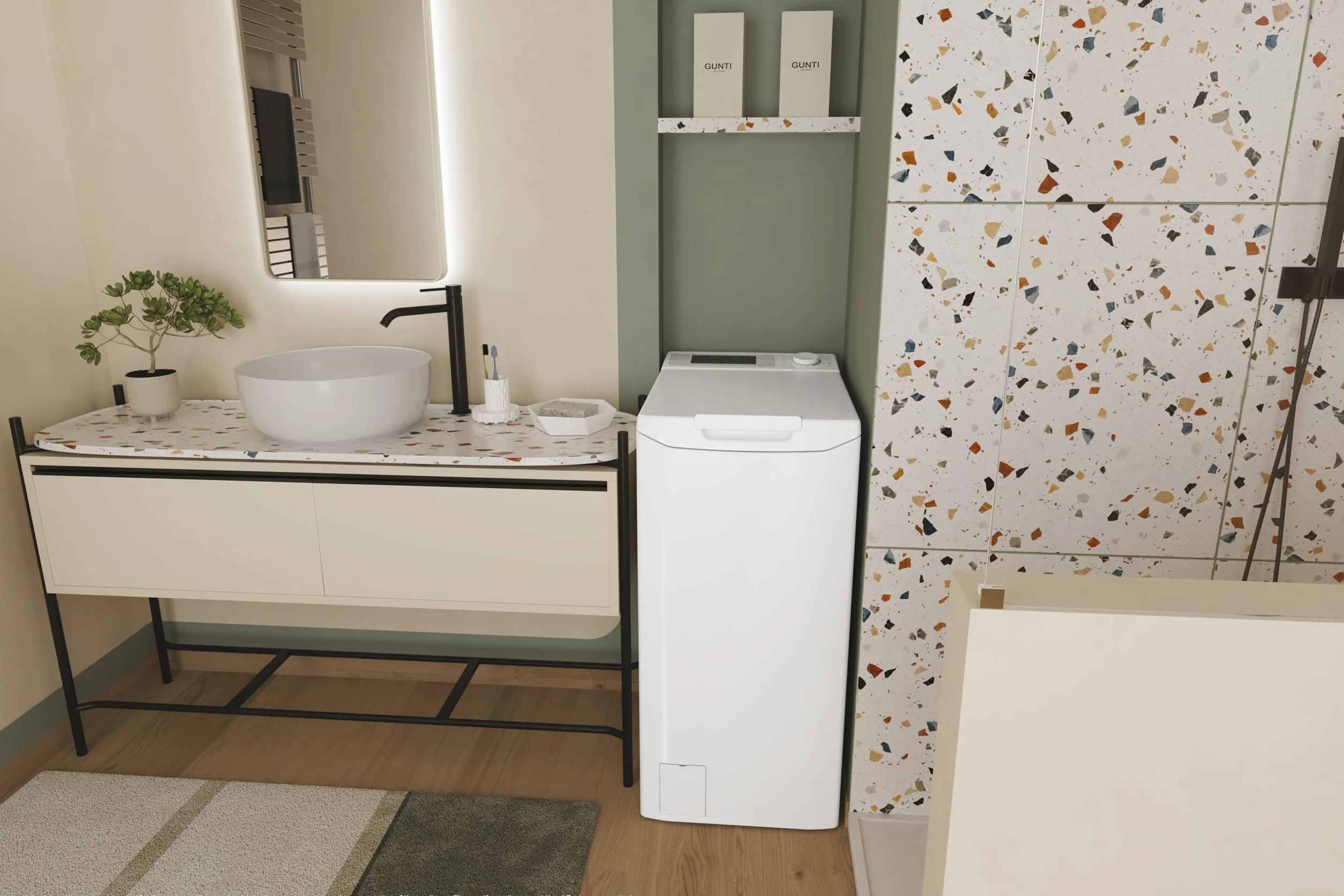Candy ProWash 300 TCA063D3-S Lavadora Carga Superior 6KG 1000RPM Wi-Fi Blanco