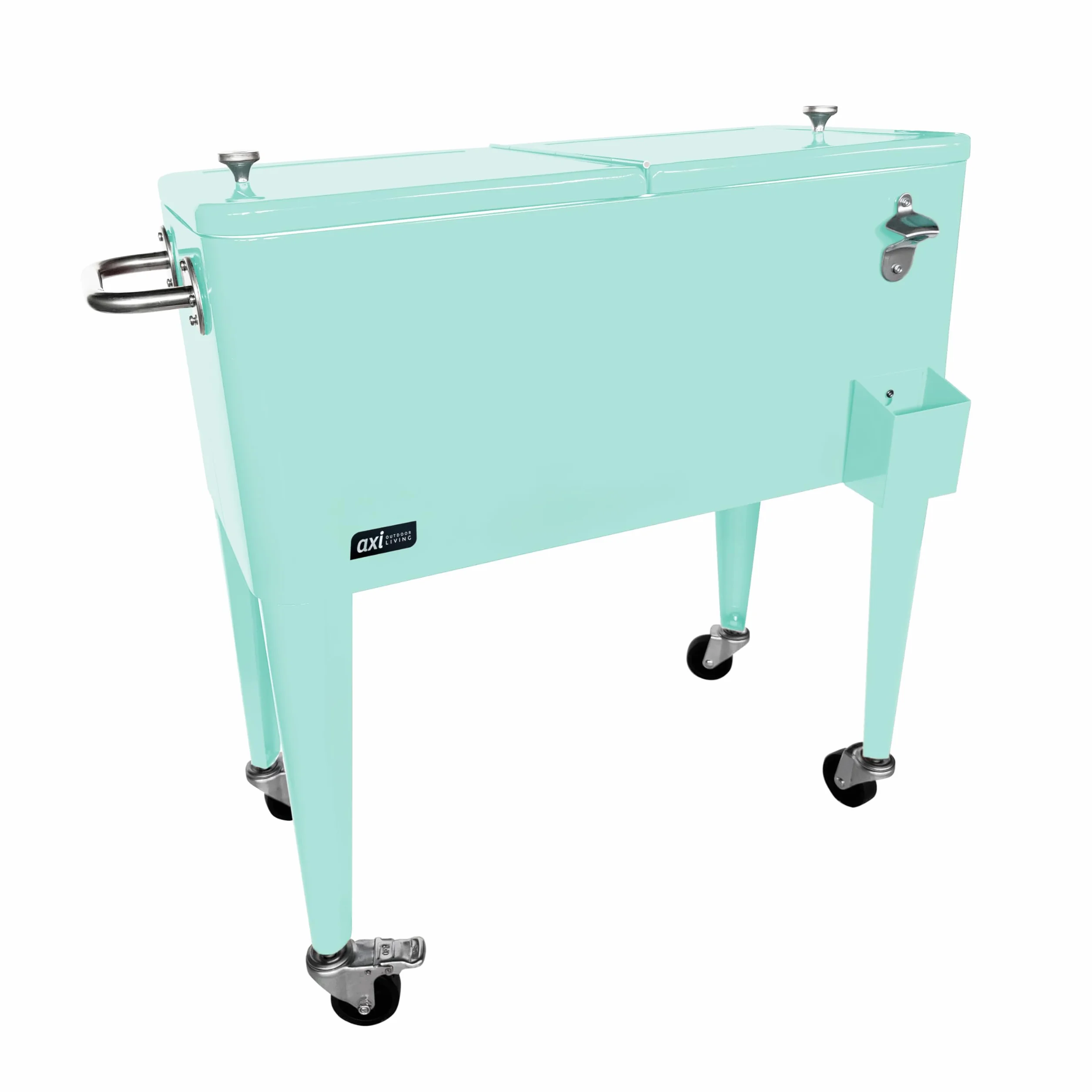 AXI Retro Cooler Mint | Nevera portatil para Exterior/Jardin | Nevera 76 litros.