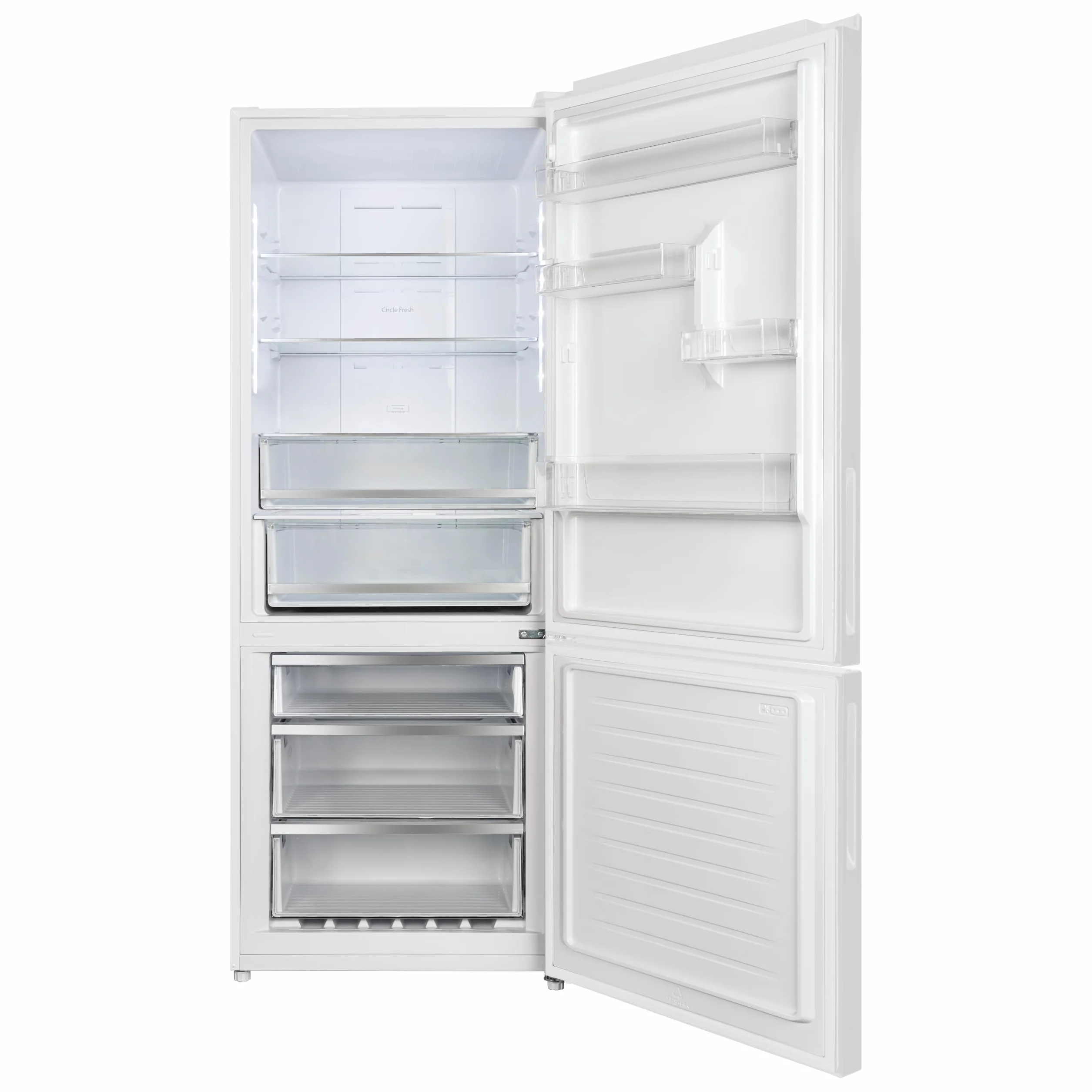 Candy Combi 70 CCG5T718EW1, Frigorífico Combi, 442L, Total No Frost Circle+, 3 Estantes, 4 Balconeras, 2 Cajones Verduleros, Control Digital Interno, Ancho 70 cm, Alto 185,5cm, Iluminación LED, Blanco