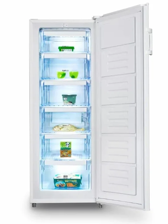 INFINITON CV-A - Congelador Vertical, Blanco, 140 litros, Alto 144cm, Tecnologia Defrost, Cíclico, Clase A++/E (Blanco, 144 cm | CV-A142B)