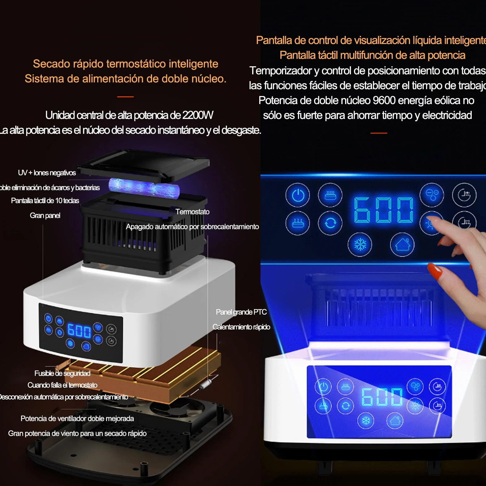 Secadora portatil ropa,tendedero secador de ropa electrico Capacidad de 30kg, Temporizador de 240 Min y Función de Calefacción PTC, Reducción de Ruido