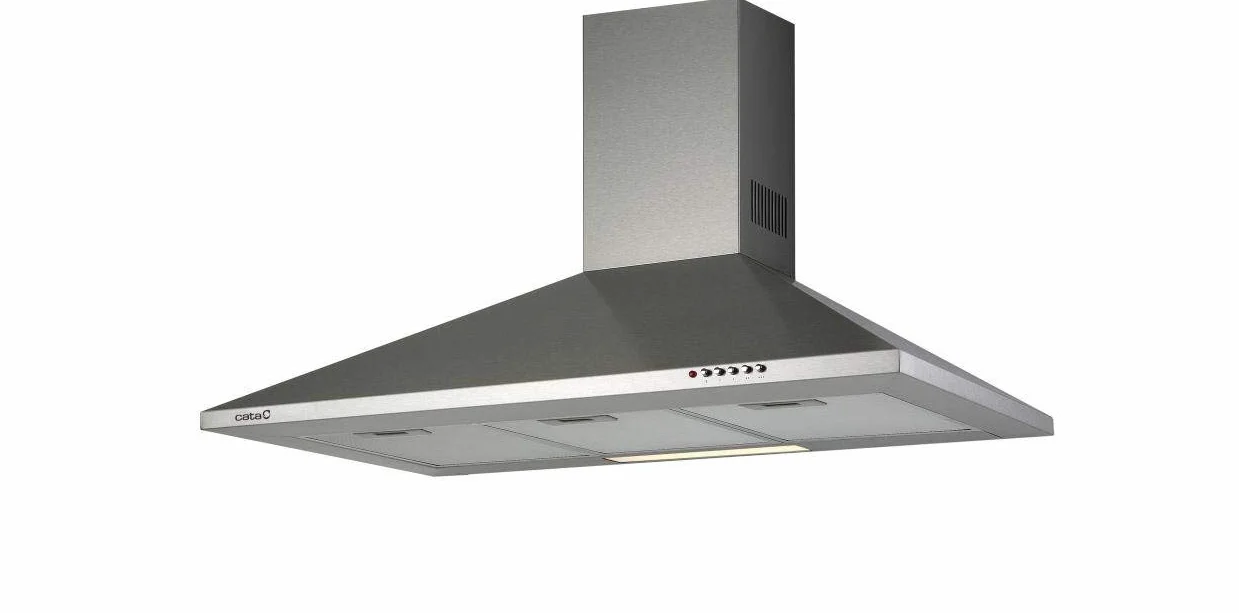 Cata Campana Extractora Decorativa de Pared V 500 3 Niveles de Extracción Iluminación LED Motor Extra Silencioso Filtros Lavables en Lavavajillas Sistema de Fácil Instalación Ancho 50 cm Color Inox