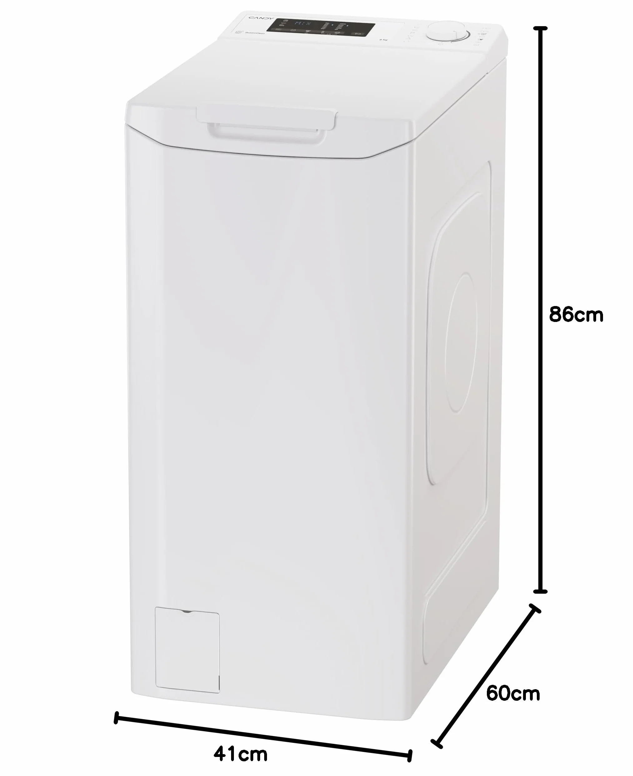 Candy ProWash 300 TCA063D3-S Lavadora Carga Superior 6KG 1000RPM Wi-Fi Blanco
