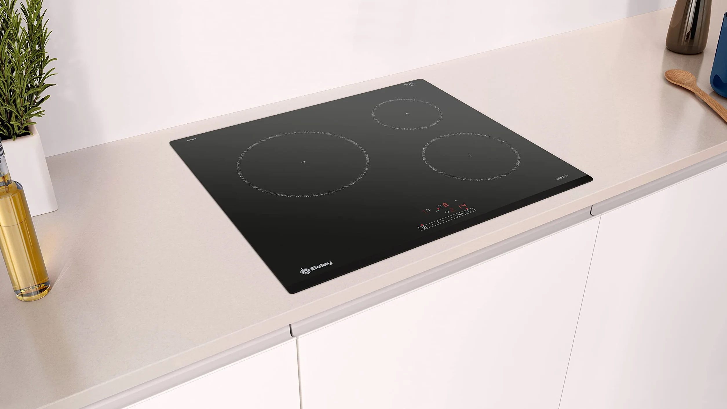Balay Placa de inducción 60 cm Zona gigante 28 cm Negro 3EB865FR