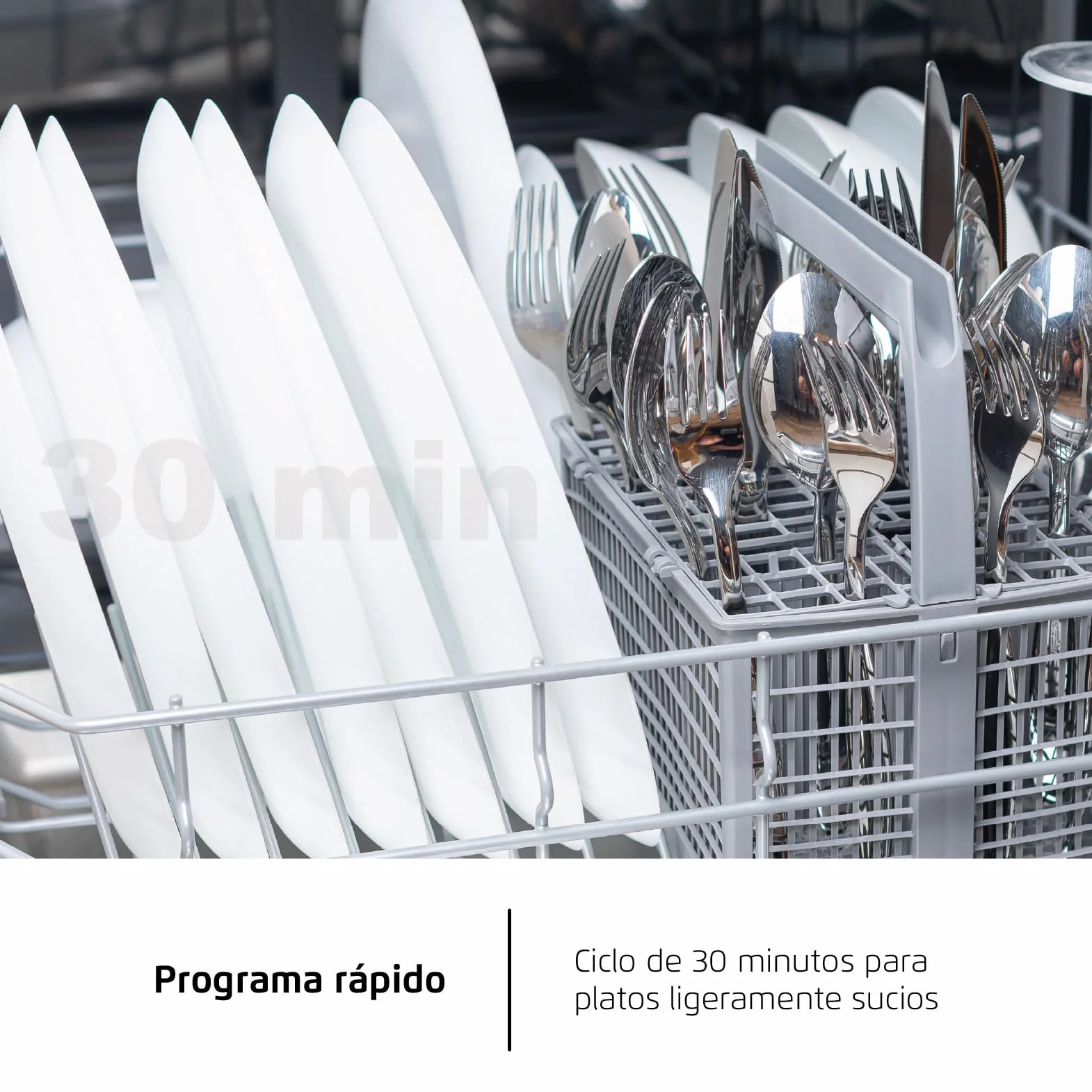 Corberó - Lavavajillas integrable 60 cm | CLVM8626I | 13 cubiertos | 6 programas | Tercera bandeja mini | Función ECO| Media Carga| Función 3 en 1 | Auto Apertura | Inox