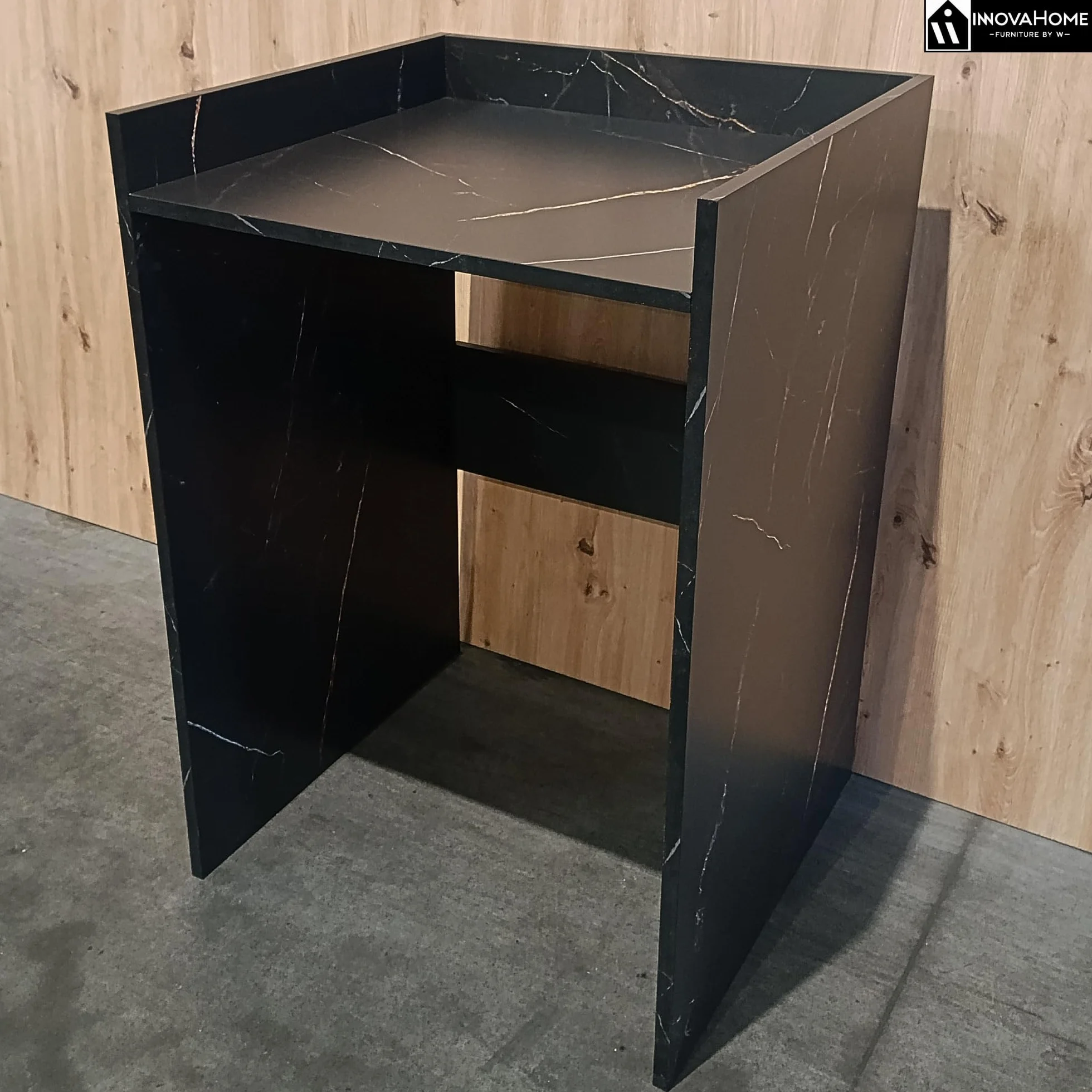 INNOVAHOME Armario para Lavadora Robusto 18mm - Mueble con Protección Antivibración, Borde Alto y Solución de Almacenaje para Lavadero, 66x97x62cm, San Sebastián