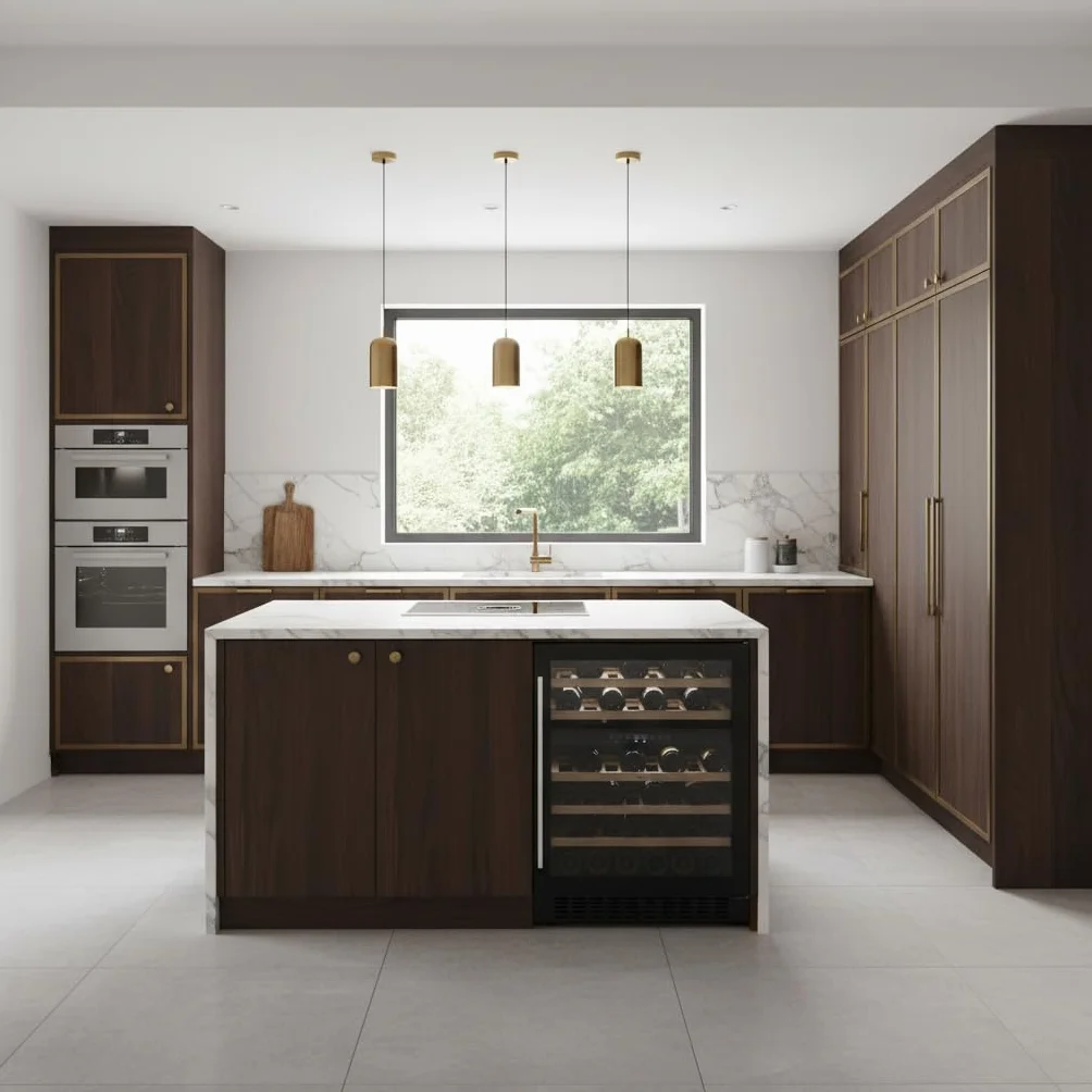 Cata Vinoteca VI 59082 BK No Frost Capacidad 46 Botellas Control Electrónico de Temperatura Panel Touch Control Digital Luz Interior LED Puerta Reversible Ventilación Interna Ancho 59,5 cm Color Negro