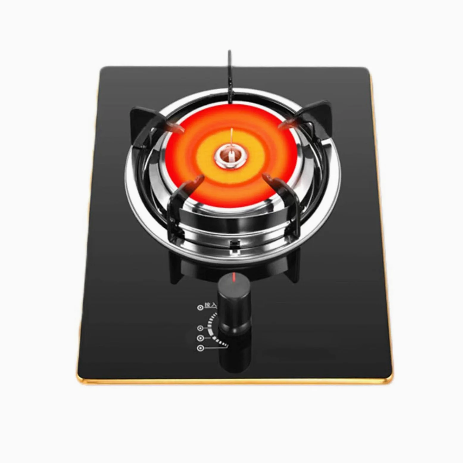 Estufa de gas infrarroja, cocina de alto calor de 4,2 kW, cocina de gas natural y GLP para el hogar, vidrio templado, encendido automático, protección contra fallos de llama