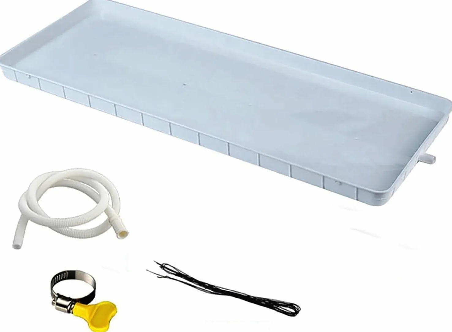 Bandeja de goteo para lavadora, Bandeja de drenaje condensado for aire acondicionado, 81,5 x 33/91, 45 cm, manguera 2 a m(91.5x45cm/36x18in,2m hose)