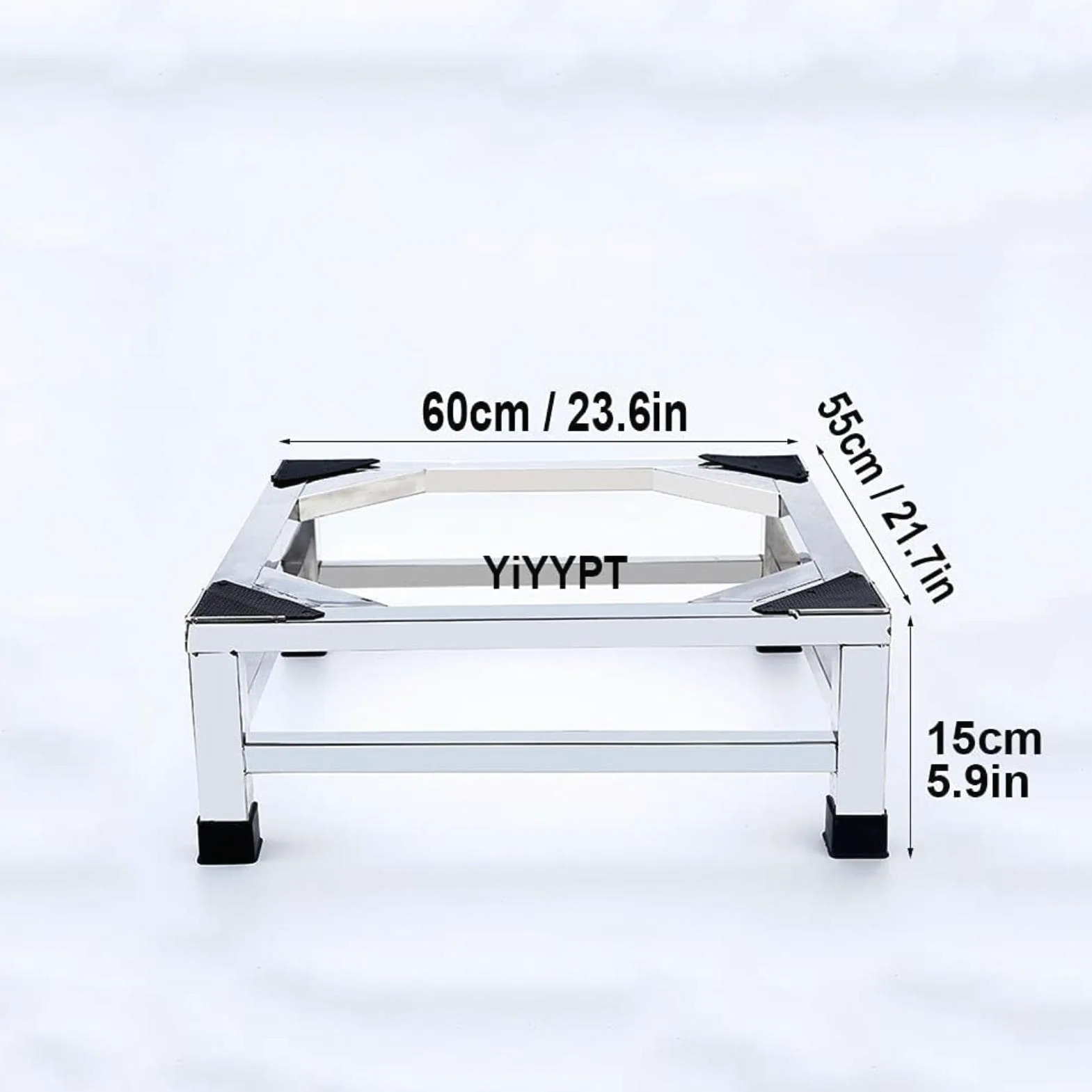 Base de soporte para lavadora, soporte de acero inoxidable para electrodomésticos, altura ajustable, apto para secadora, nevera, aire acondicionado, lavavajillas