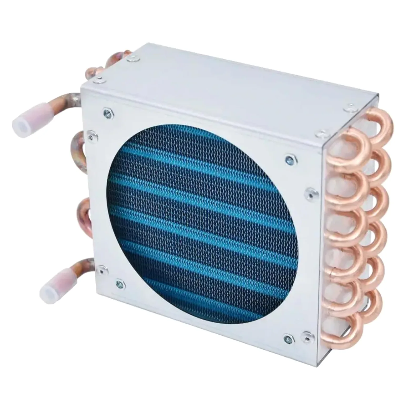 Congelador Refrigerador Condensador Enfriado Por Agua Radiador Pequeño, Intercambiador De Calor De Aletas Compacto