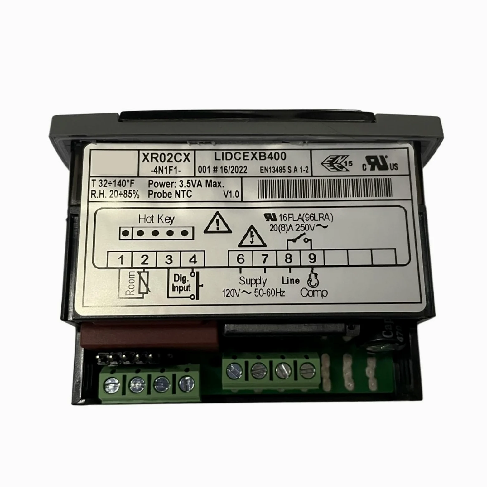 Termostato for congelador, Vitrina, Controlador de Temperatura for refrigerador, indicador de Temperatura XR02CX-5N0C1(Xr02cx-4n1f1 110v)
