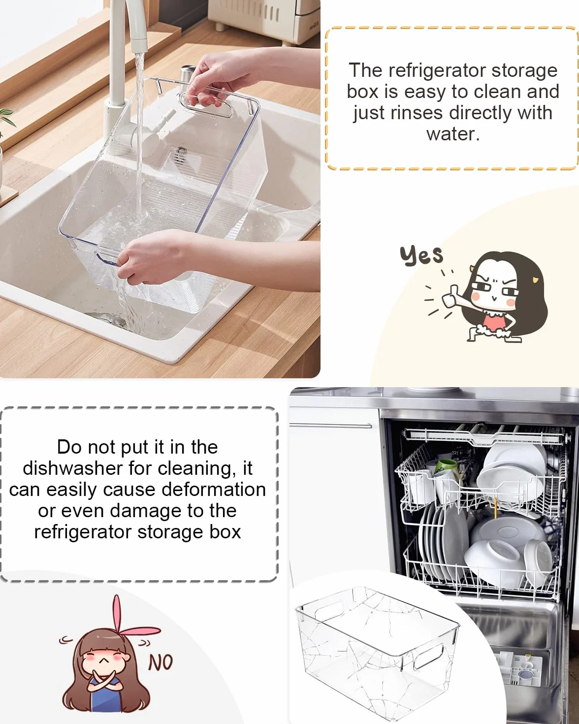 Organizador frigorifico Juego de 10,Recipiente para Guardar Alimentos Organizadores de Nevera Caja de Almacenaje Caja de plástico para 10 latas de Bebida, Organizador de Nevera, Transparente