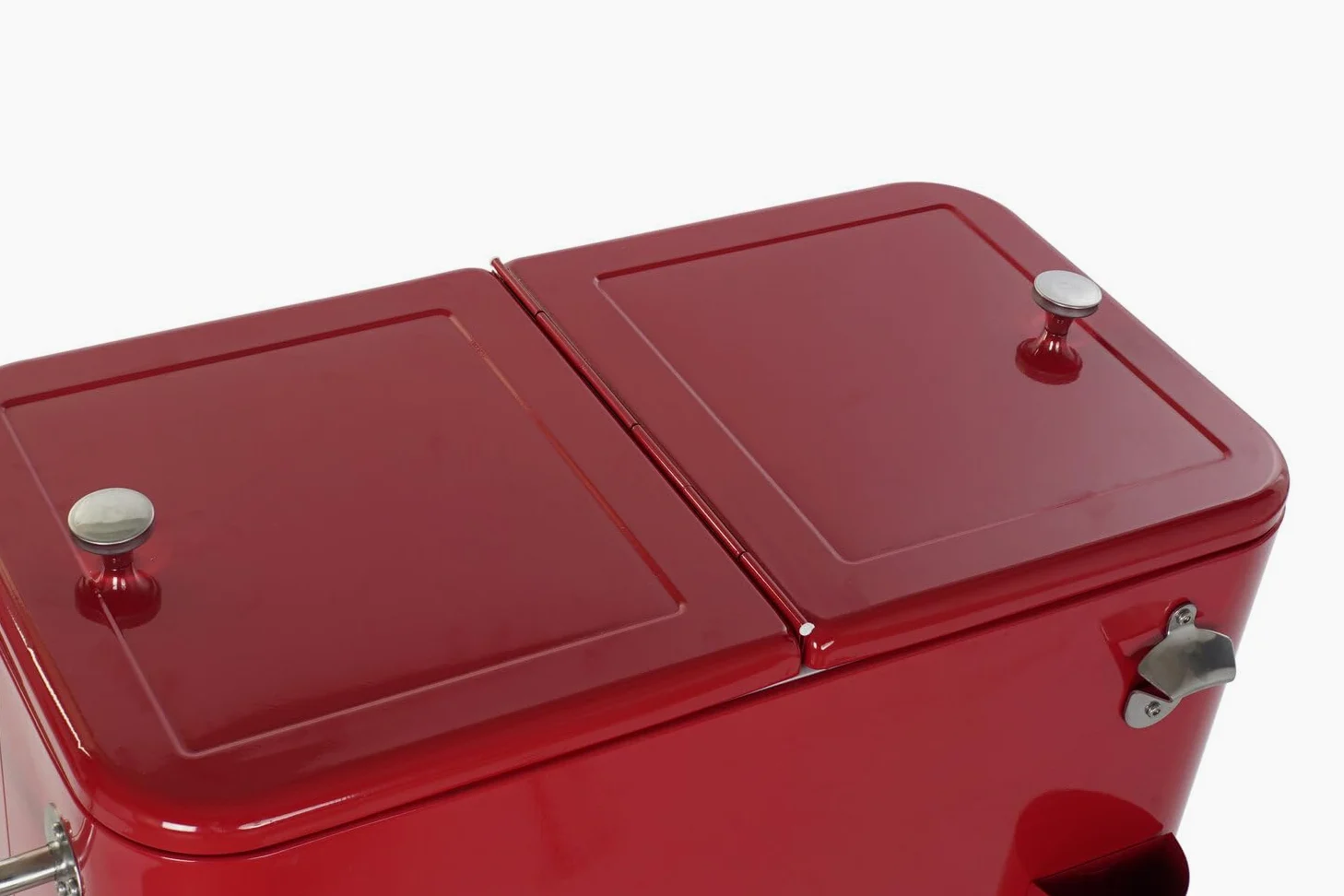 Nevera Acero PP 74x43x80 56 litros Rojo | Alexandra House Living Nevera Acero Pp 74x43x80 56 Litros Rojo