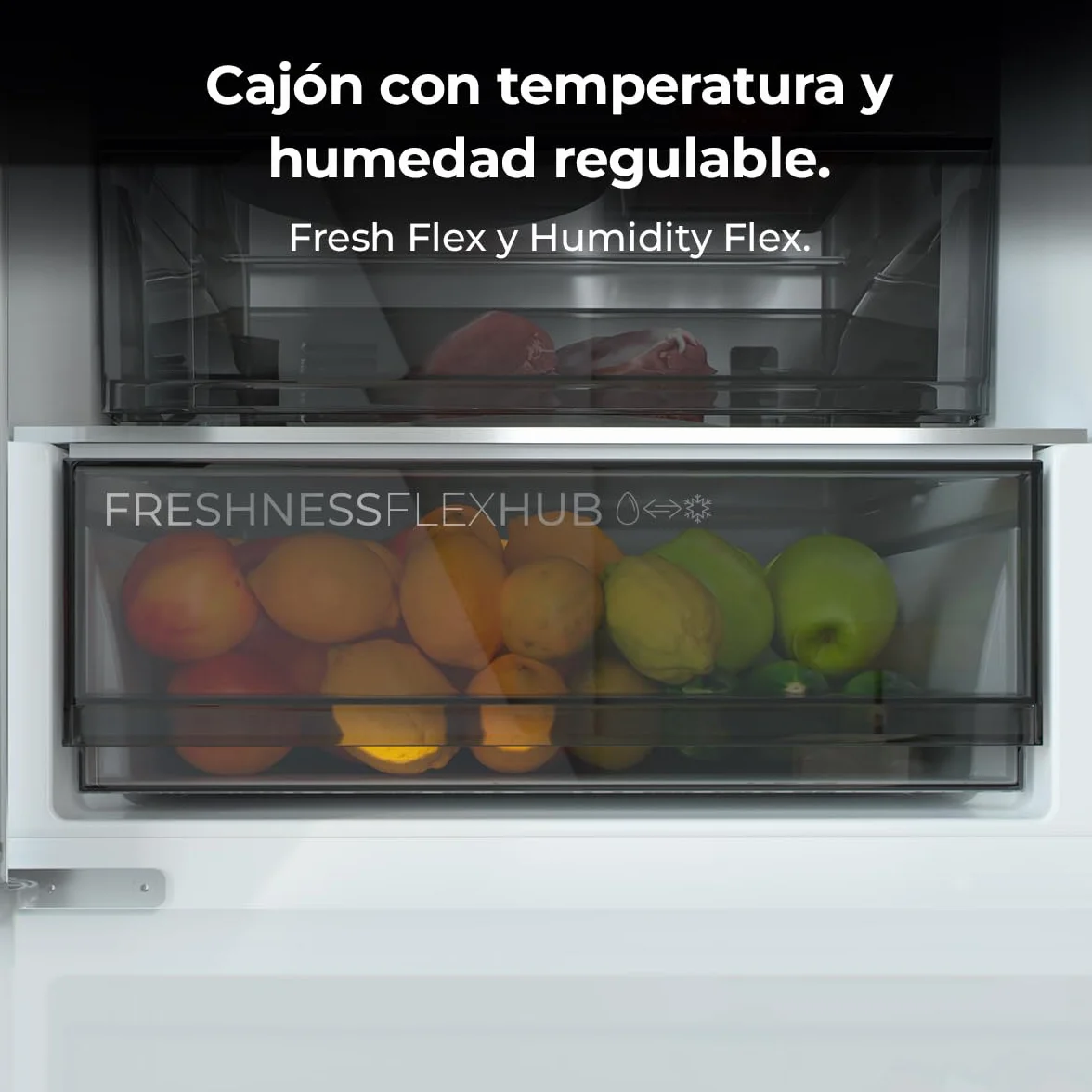 Cecotec Frigorífico Combi 409L Total No Frost Bolero CoolMarket Combi 409 Inox C. Altura 185cm, MAX INSIDE con VIP Tech, Compresor Inverter Plus, Bajo Consumo, Cajón Temperatura Variable, Inox