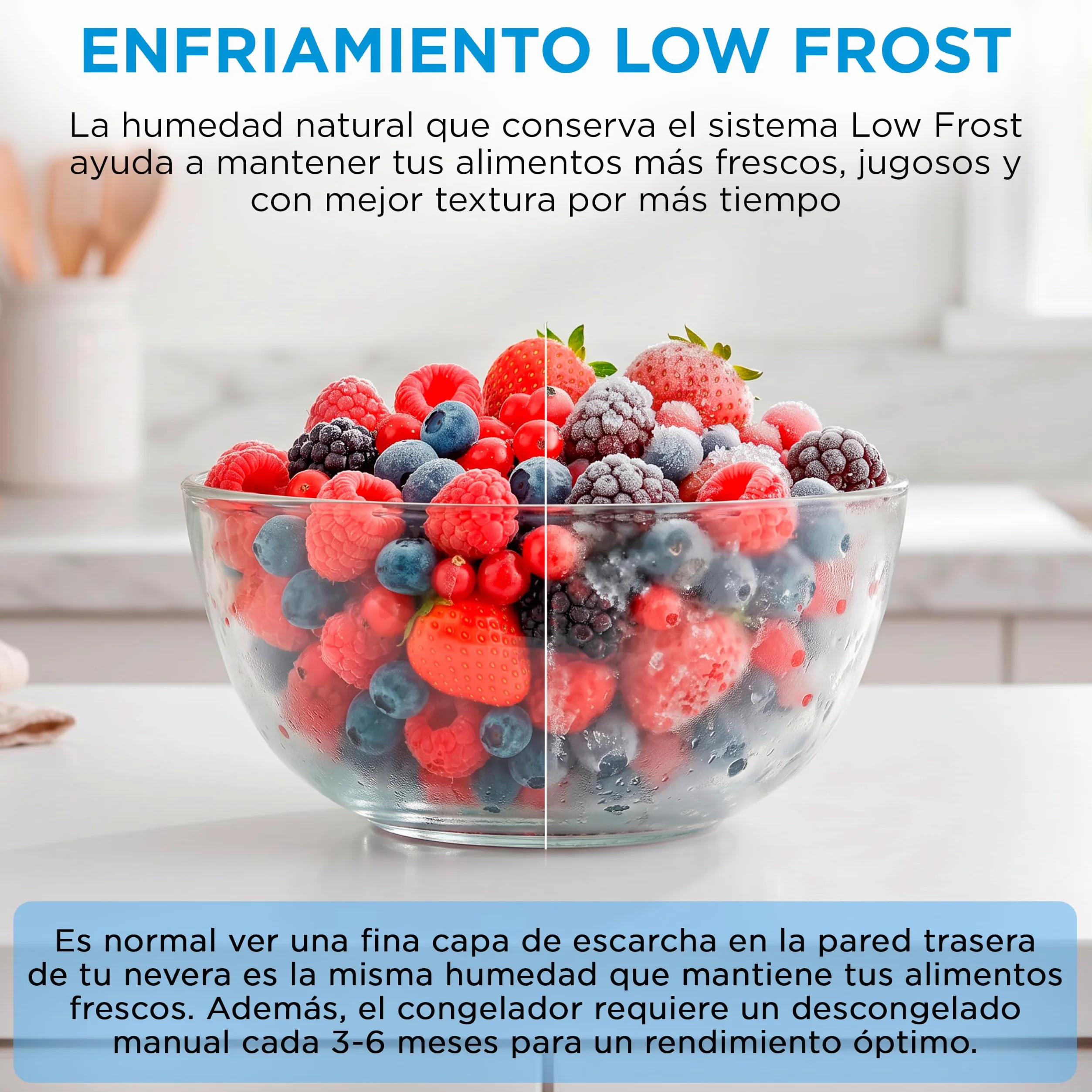 Midea Frigorifico Combi Blanco de 262 L | 55 cm x 177 cm | Nevera Combi con Congelador de 65L y Tecnología Low Frost - Refrigerador Independiente de Bajo Consumo, Puertas Reversibles, Silencioso 39 dB