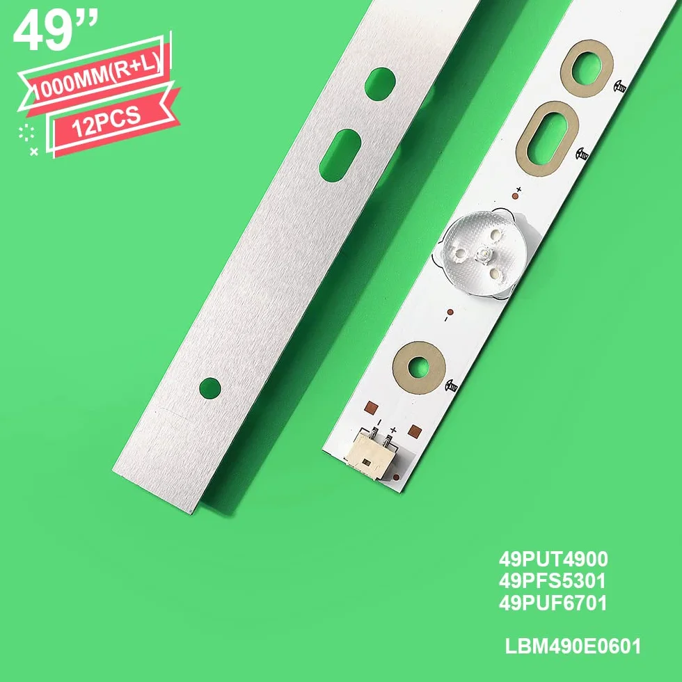 Tira de for iluminación Trasera 11 lámpara for 49PUF6701/T3 49PFS5301/12 49PUH4900/88 EVTLBM490E0501-AJ-3(L) 49PUK4900/12 TPT490U2-EQYSHM.G
