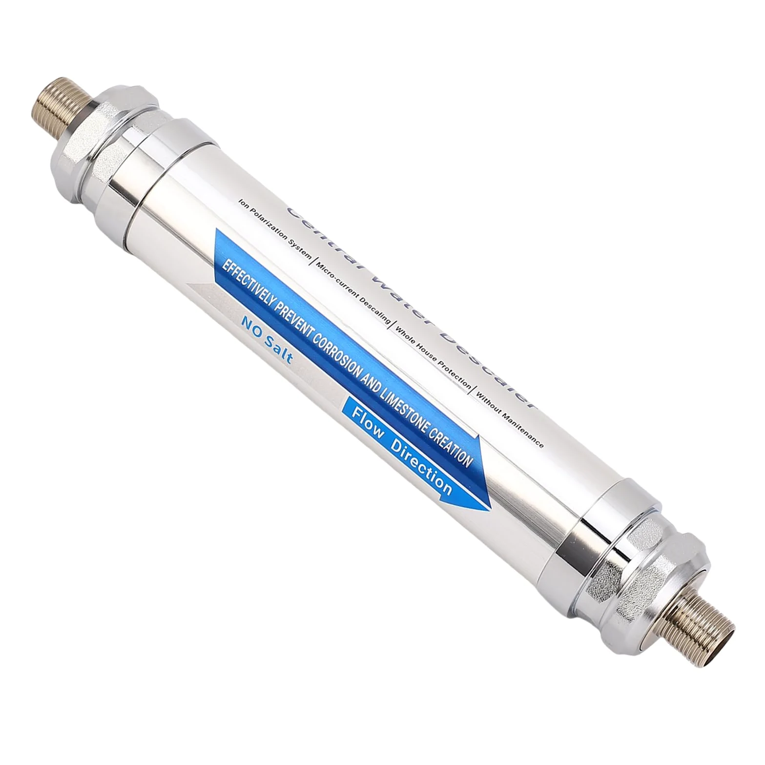 Suavizante de Incrustaciones Magnético, Descalcificador sin Sal de Acero Inoxidable, Elimina Incrustaciones para Duchas y Lavavajillas (Acero Inoxidable 2)