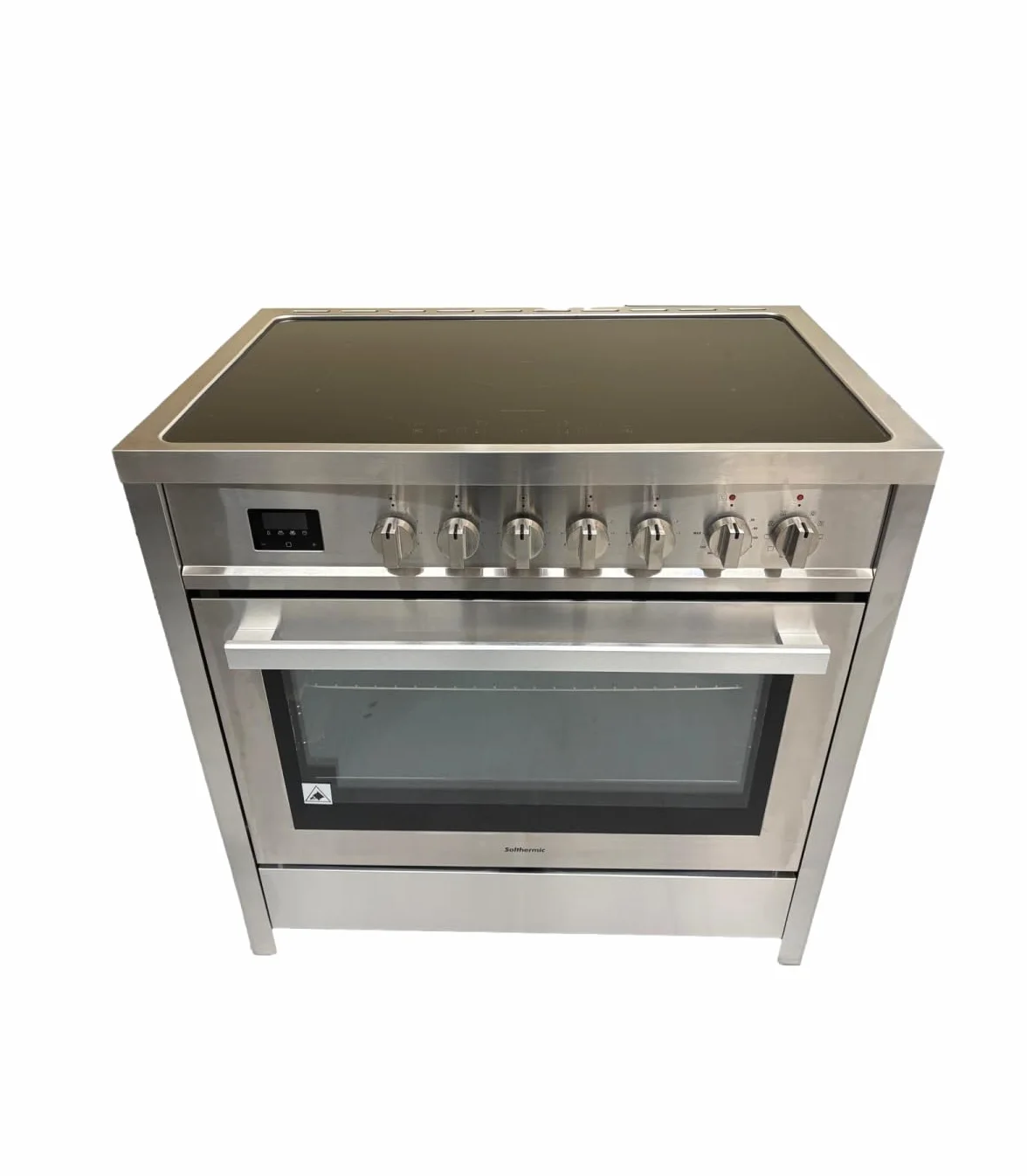 SOLTHERMIC VTI90AINOX INDUCCION CON HORNO ELECTRICO PANORAMICO/ANCHO 90 CMS / 5 FUEGOS CON ENCENDIDO AUTOMATICO/HORNO MULTIFUNCION 96 L. / ALTA GAMA