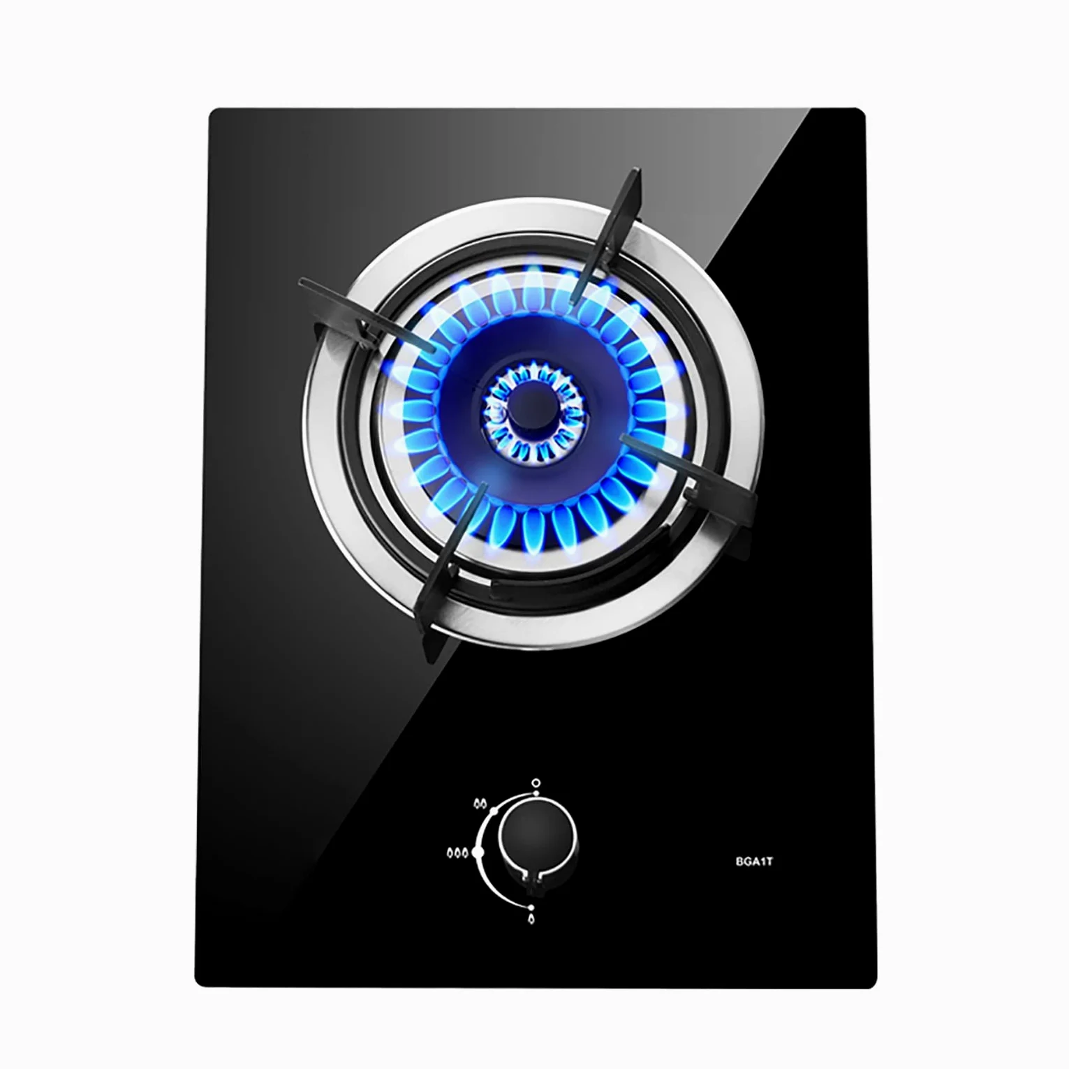 Placa de gas 4.2KW Cocina de gas, 33CM Placa de gas Cocina de sobremesa Cocina de gas Quemadores individuales LPG NG Estufa de gas for el hogar Cocina Camping Caravana Cocina Compacta [Clase de e
