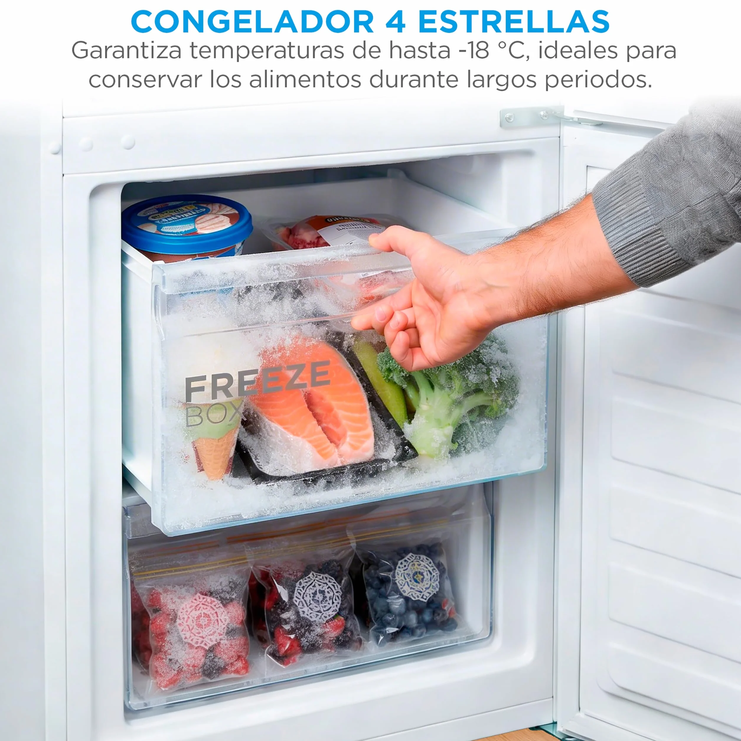 Midea Frigorífico Combi Blanco 262 L 55x177 cm Congelador 65L Low Frost Nevera Combi