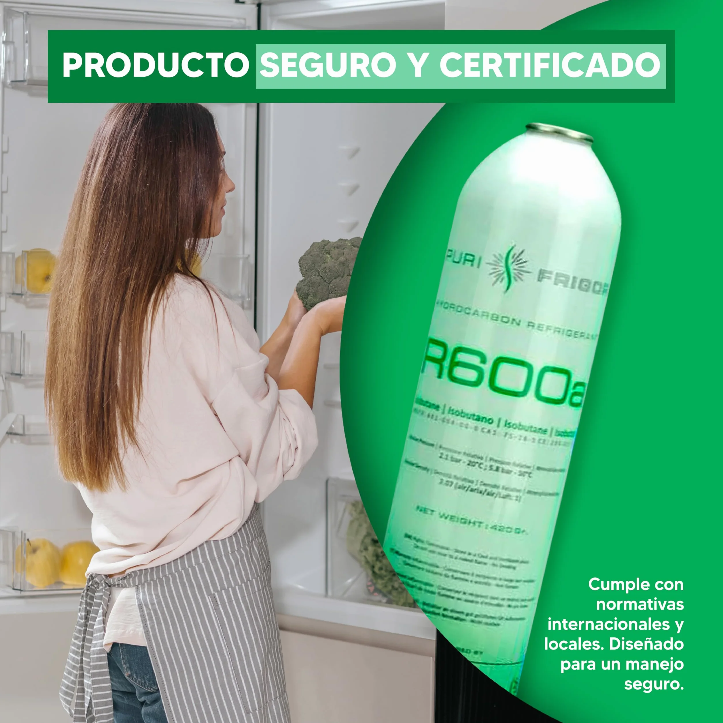 REPORSHOP - Kit Recarga Refrigerante - 1 Botella de 420 g Gas Refrigerante R600a - Válvula Servicio - Compatible con Frigoríficos, Armarios Fríos, Botelleros, Freezer - Herramientas Frigorista
