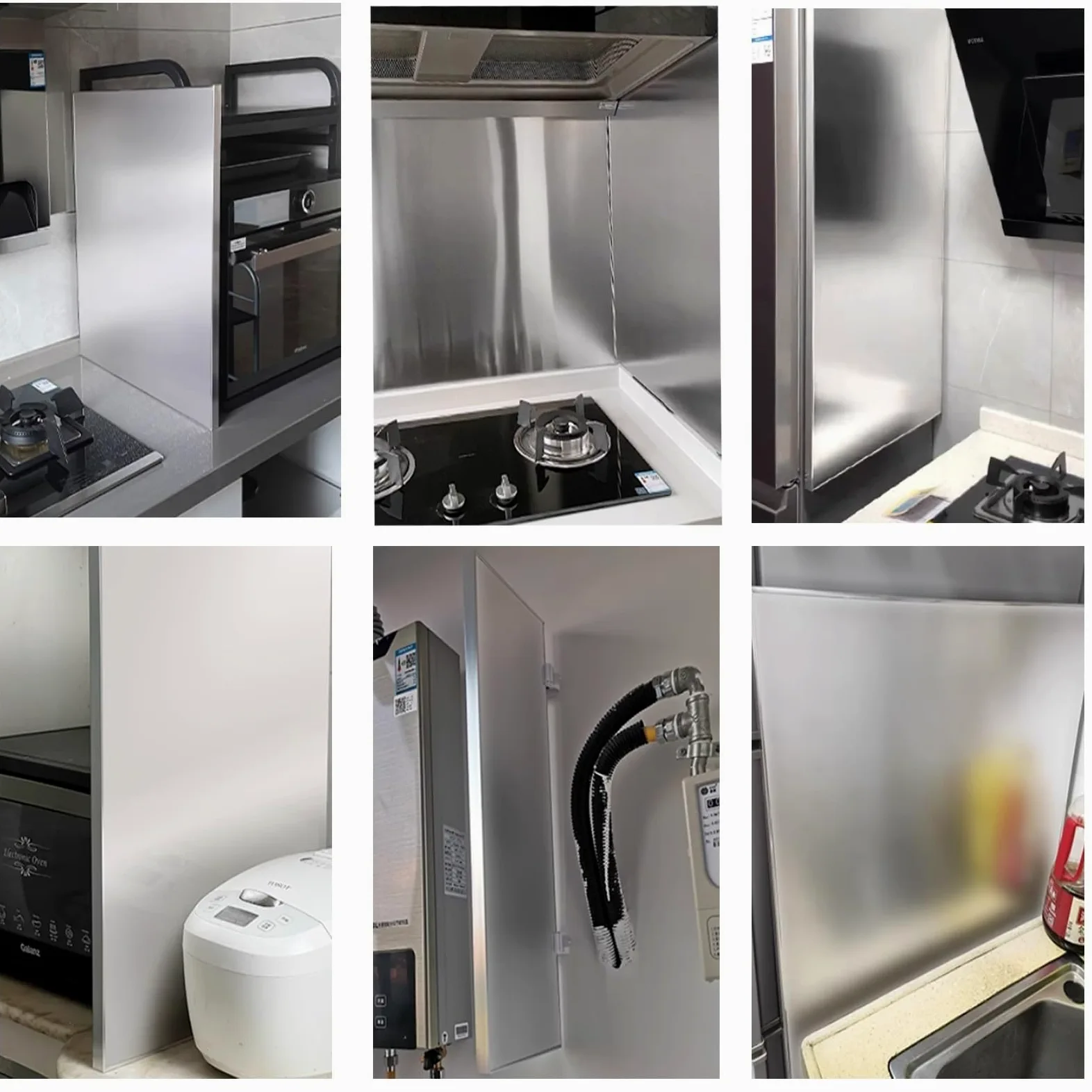 Genérico Panel magnético de protección térmica para refrigerador y Estufa de Gas de Cocina, Panel Aislante para Pared Junto a Estufa de leña, Ideal para quemadores de Gas y áreas de cocción (40" de l
