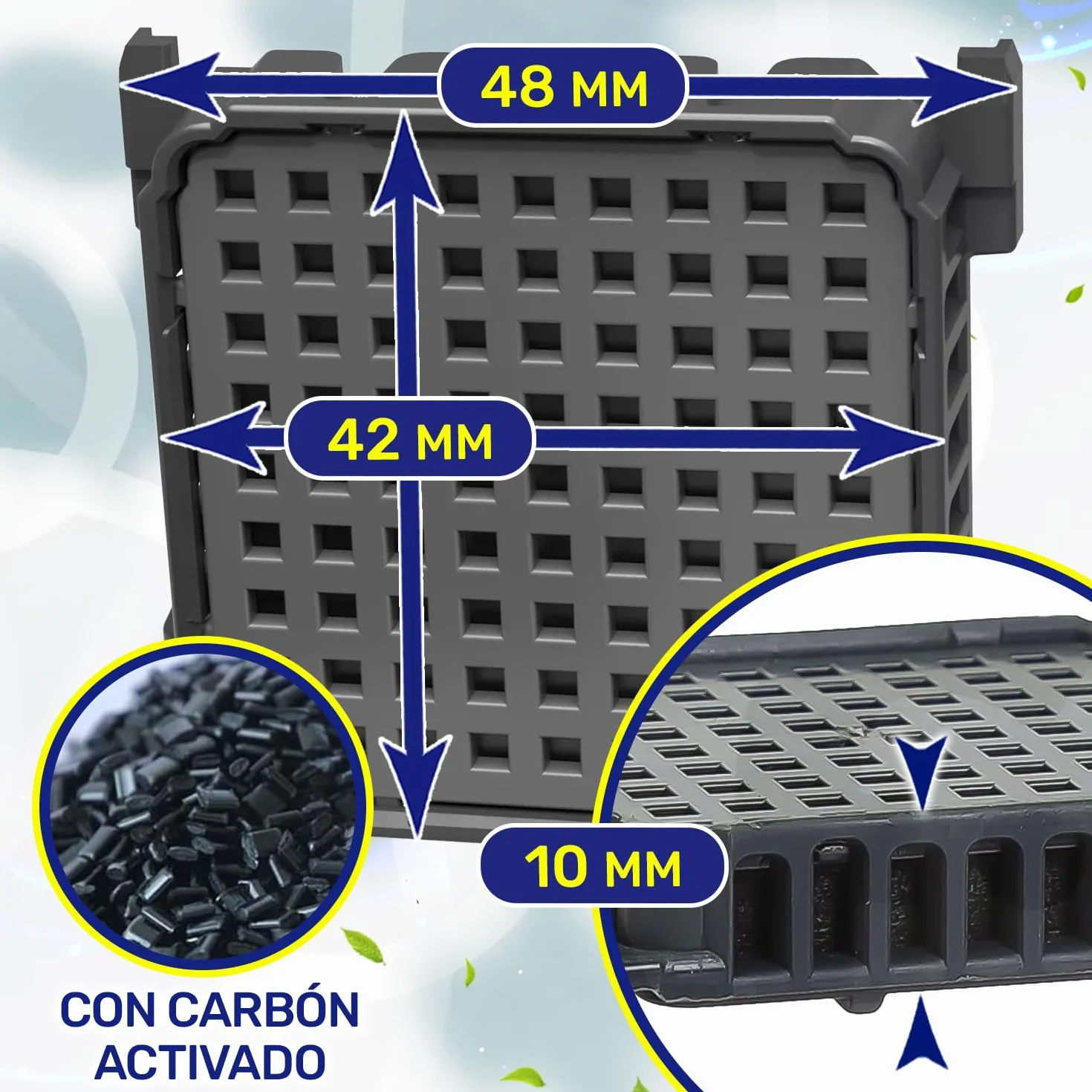 2 Piezas Filtro Carbon Activo Frigorifico Combi con Código Original 7440021 7440021-00 9882460 988246000 9096989 9882429 para Liebherr FreshAir - MONTERAL