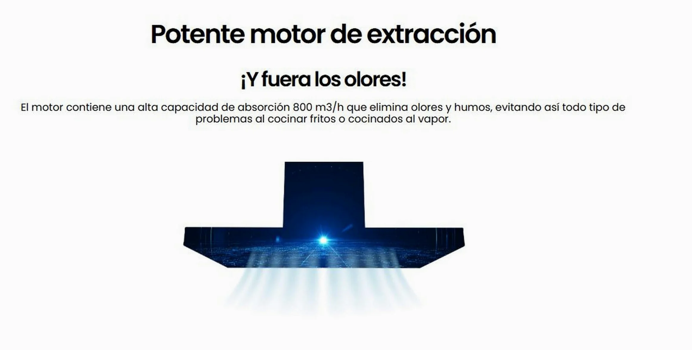 INFINITON | CMPT-CLR60S - CAMPANA EXTRACCION | Campana T Invertida | Potencia Extracción 800m³/hC | Control Remoto | Luces LED | 4 Niveles Potencia | Filtros Alumio | Nivel de Ruido 63dB | Ancho 60CM
