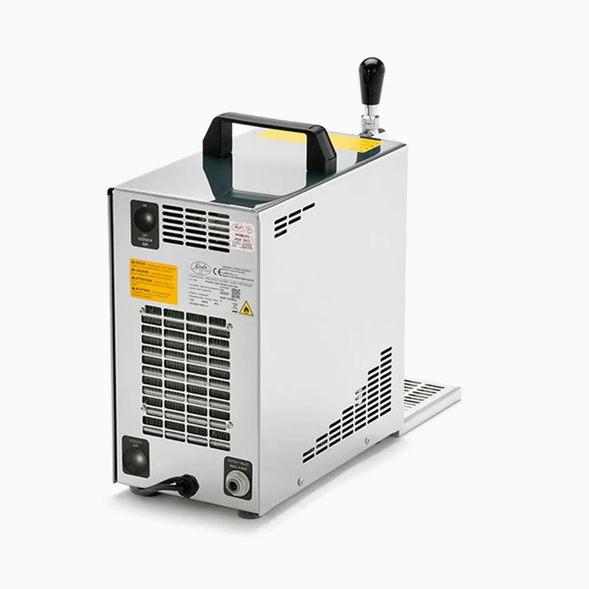 Juego de todo cabezal de tirador de cerveza bajo mostrador con enfriador en seco Pygmy 25 LE, 30 l/h, columna de tirador Green Line, incluye cabezales de grifo